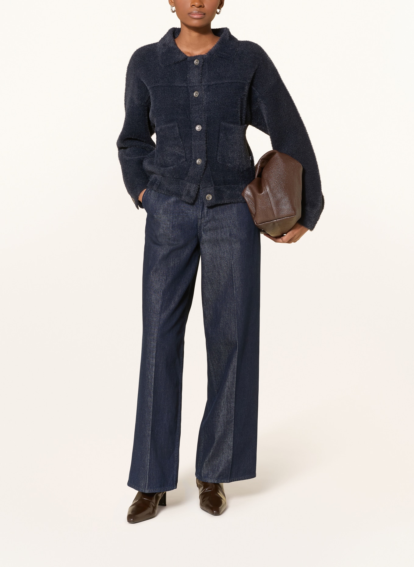 RINO & PELLE BUBBLY cardigan: DARK BLUE