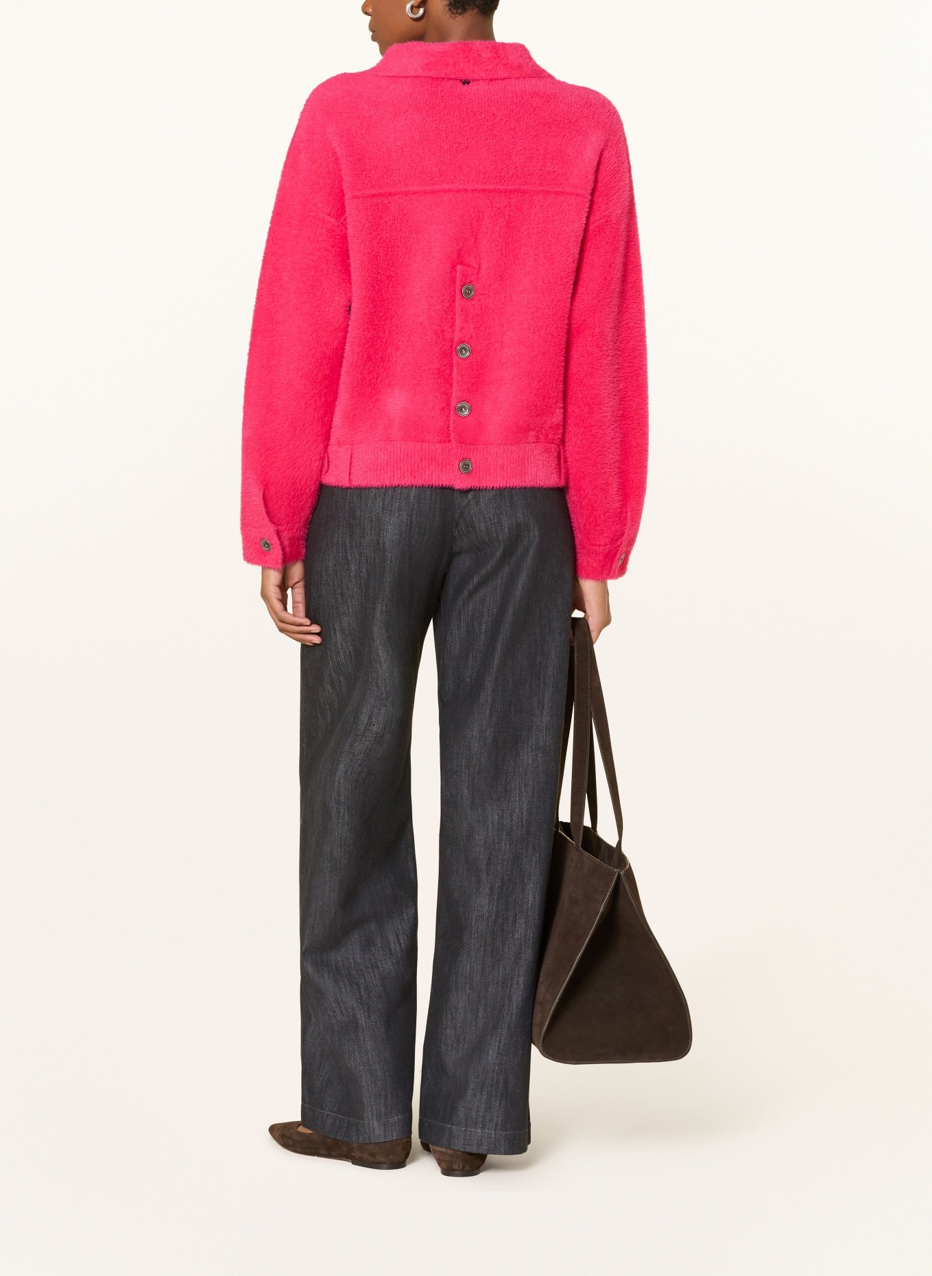 RINO & PELLE BUBBLY cardigan: NEON PINK