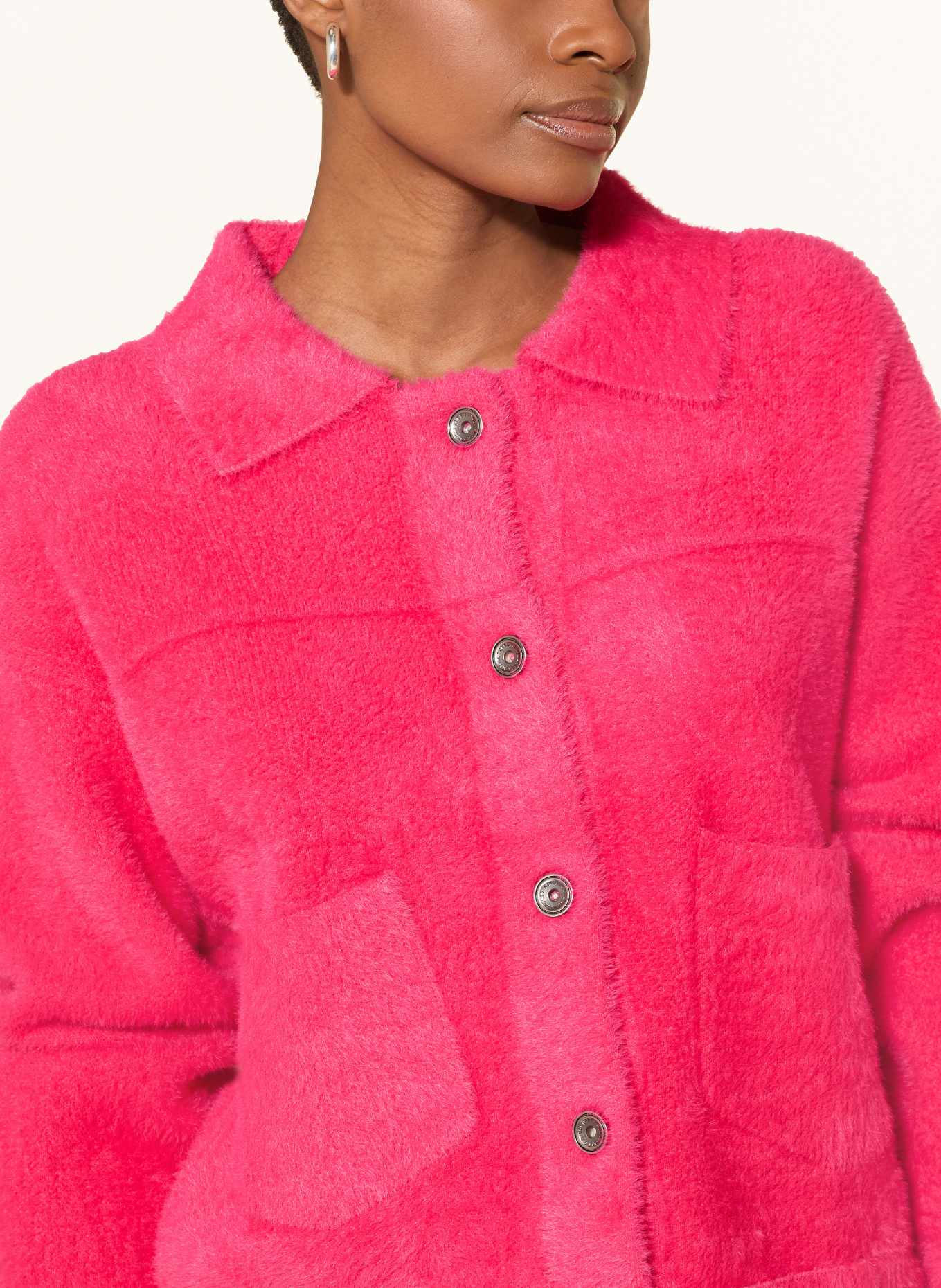 RINO & PELLE BUBBLY cardigan: NEON PINK