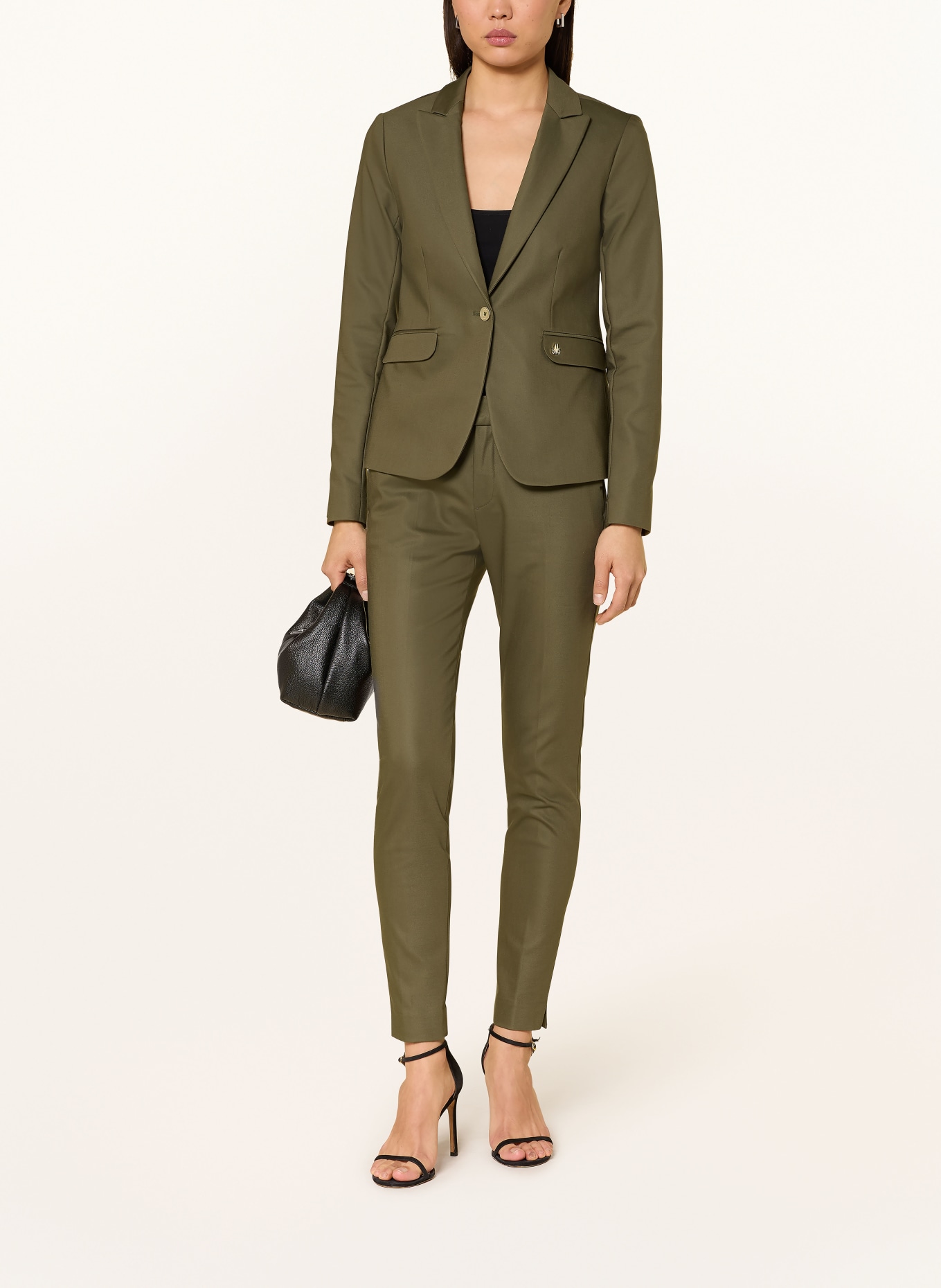 MOS MOSH Spodnie dżersejowe MMABBEY: ZIELONY