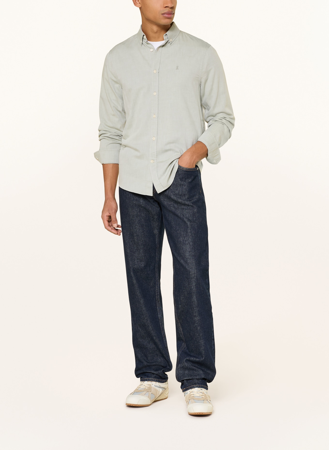 ARMEDANGELS Chemise QUAASA Comfort Fit: VERT CLAIR