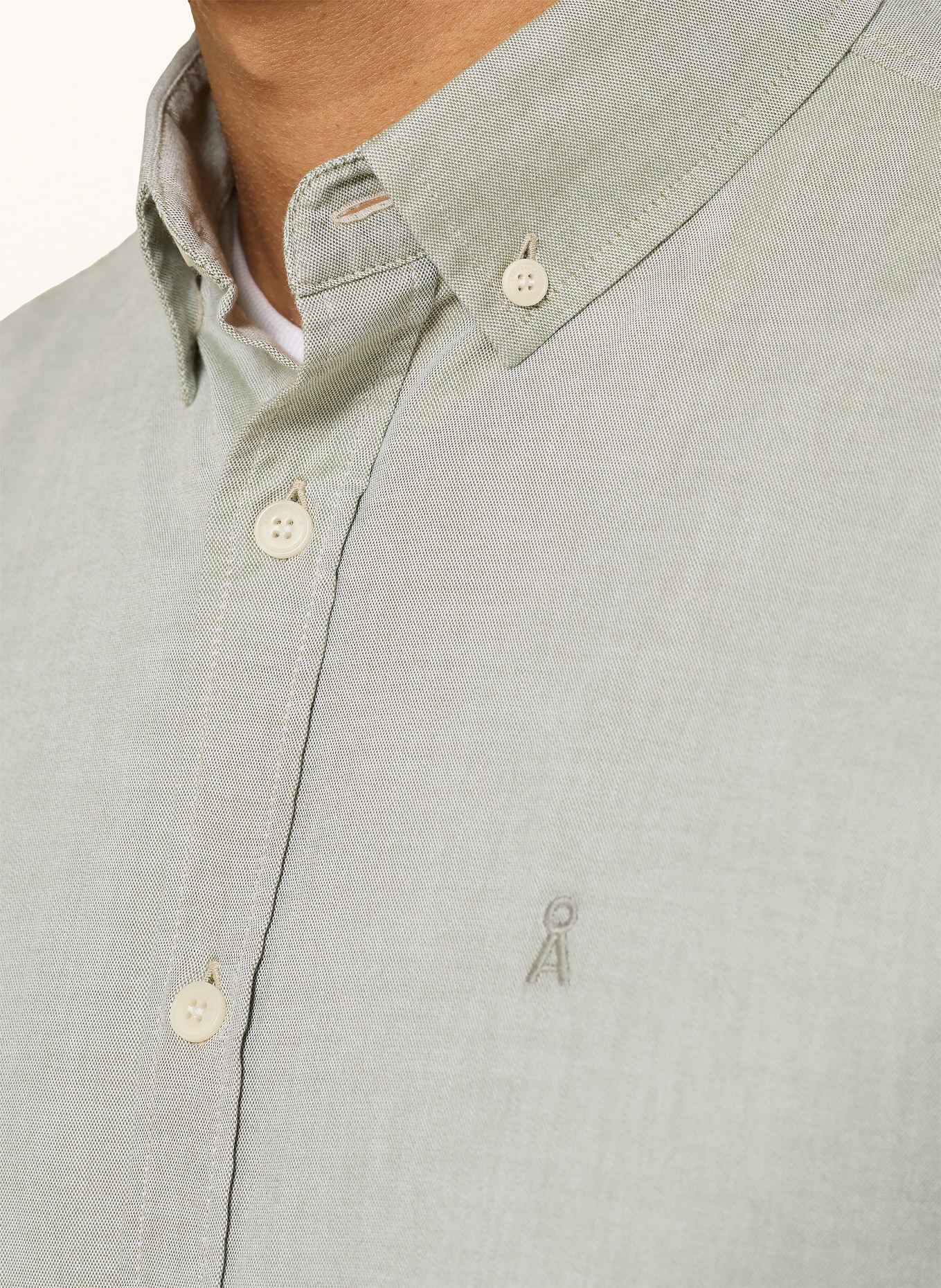 ARMEDANGELS Chemise QUAASA Comfort Fit: VERT CLAIR