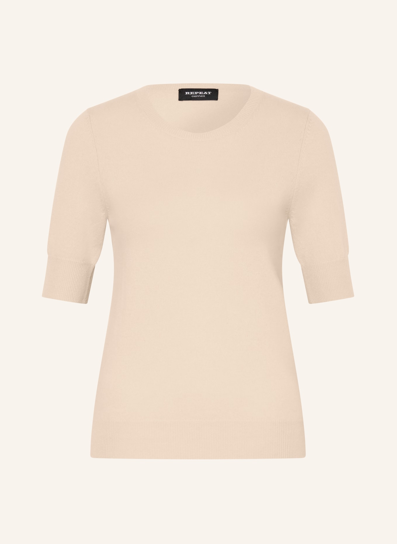 REPEAT Strickshirt aus Cashmere: BEIGE