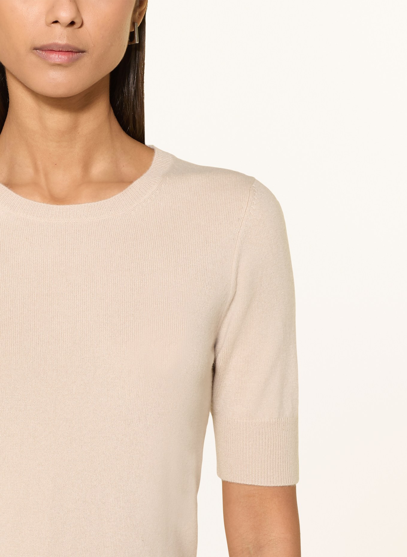 REPEAT Strickshirt aus Cashmere: BEIGE