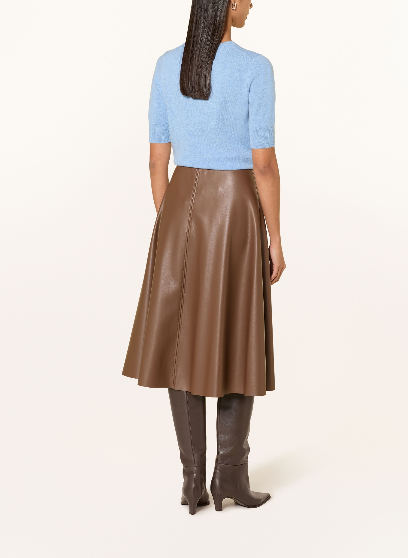 REPEAT Strickshirt aus Cashmere: HELLBLAU