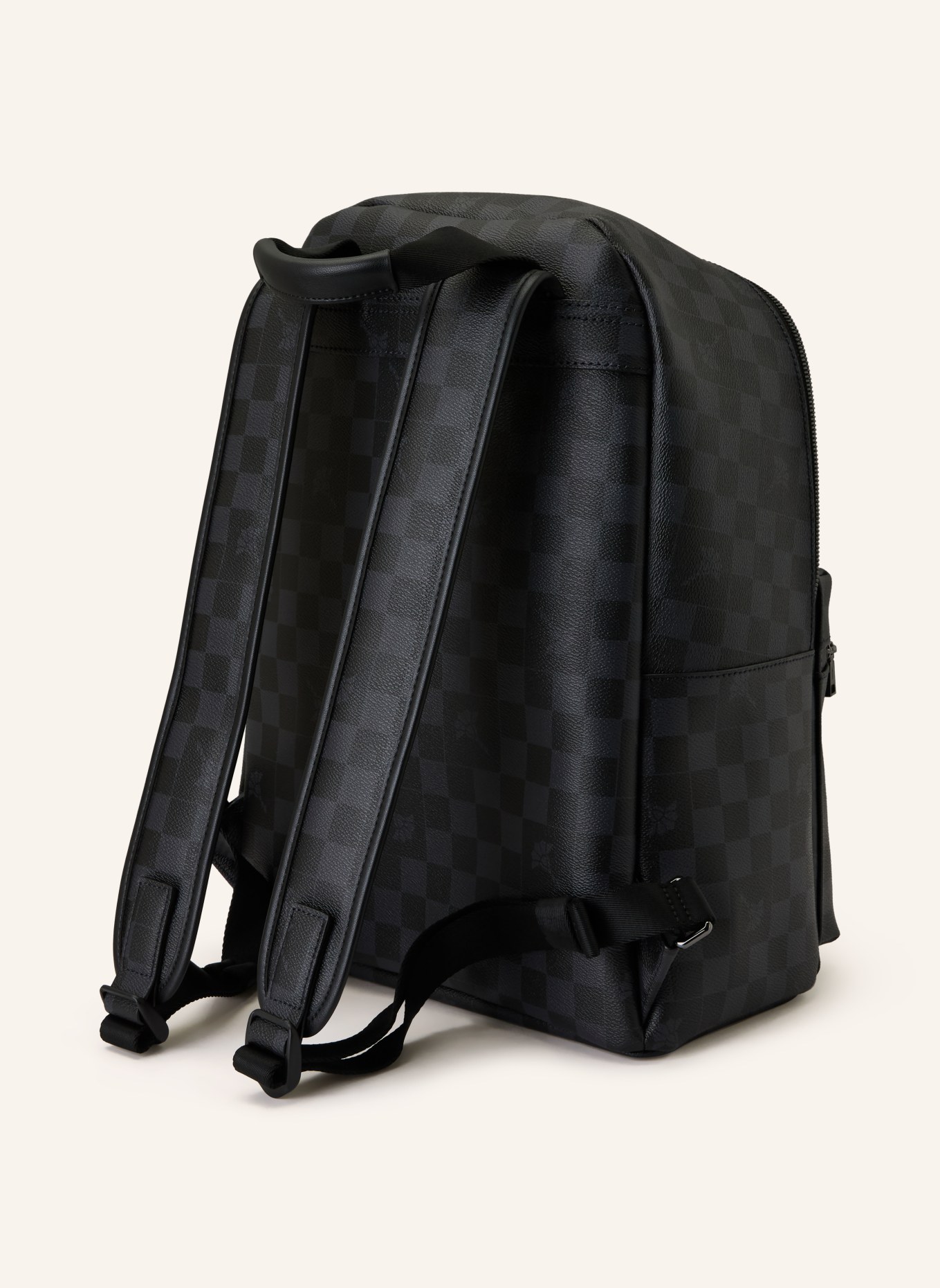 JOOP! Batoh MIKO s přihrádkou na notebook: ČERNÁ / TMAVĚ ŠEDÁ