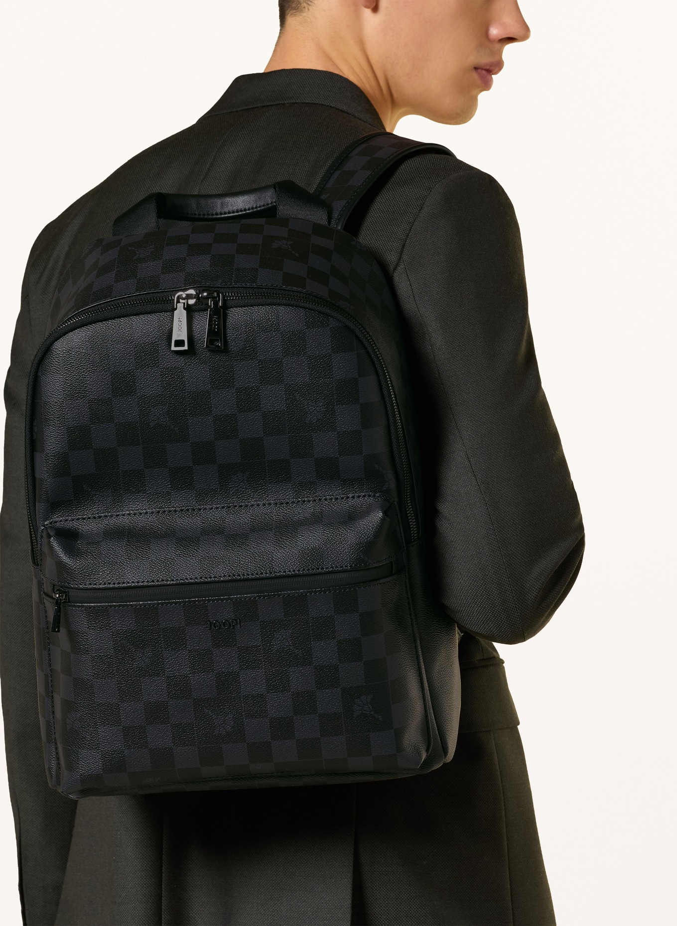 JOOP! Rucksack MIKO mit Laptop-Fach: SCHWARZ / DUNKELGRAU