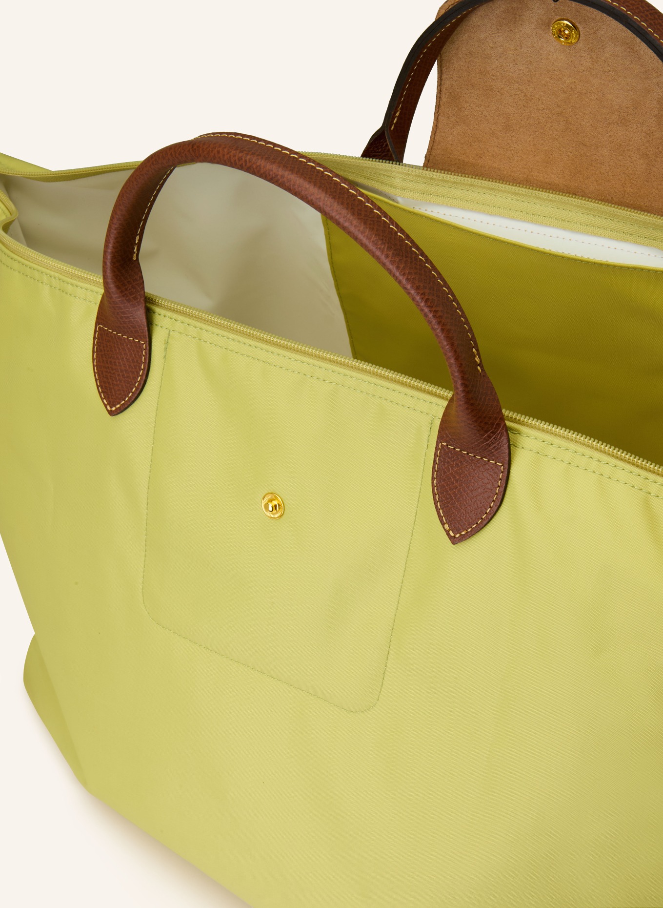 LONGCHAMP Reisetasche LE PLIAGE XL: HELLGRÜN / BRAUN