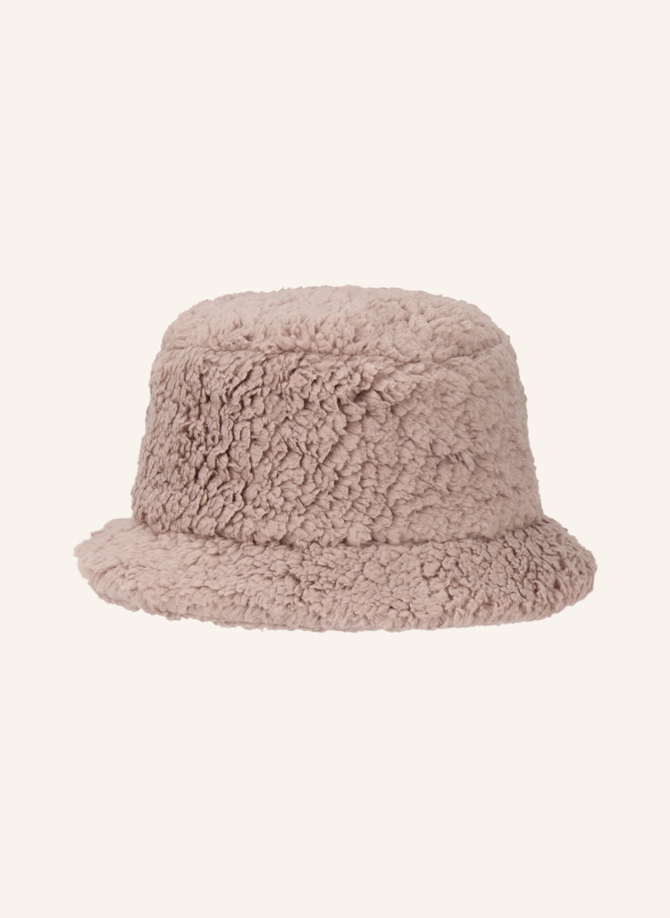 CAPO Bucket-Hat aus Teddyfell: TAUPE