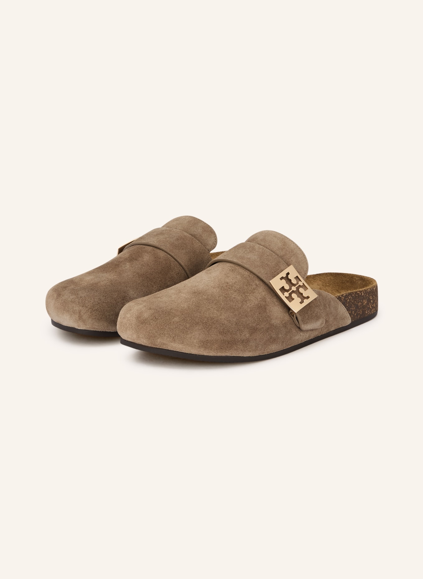 TORY BURCH Mules MELLOW: TAUPE