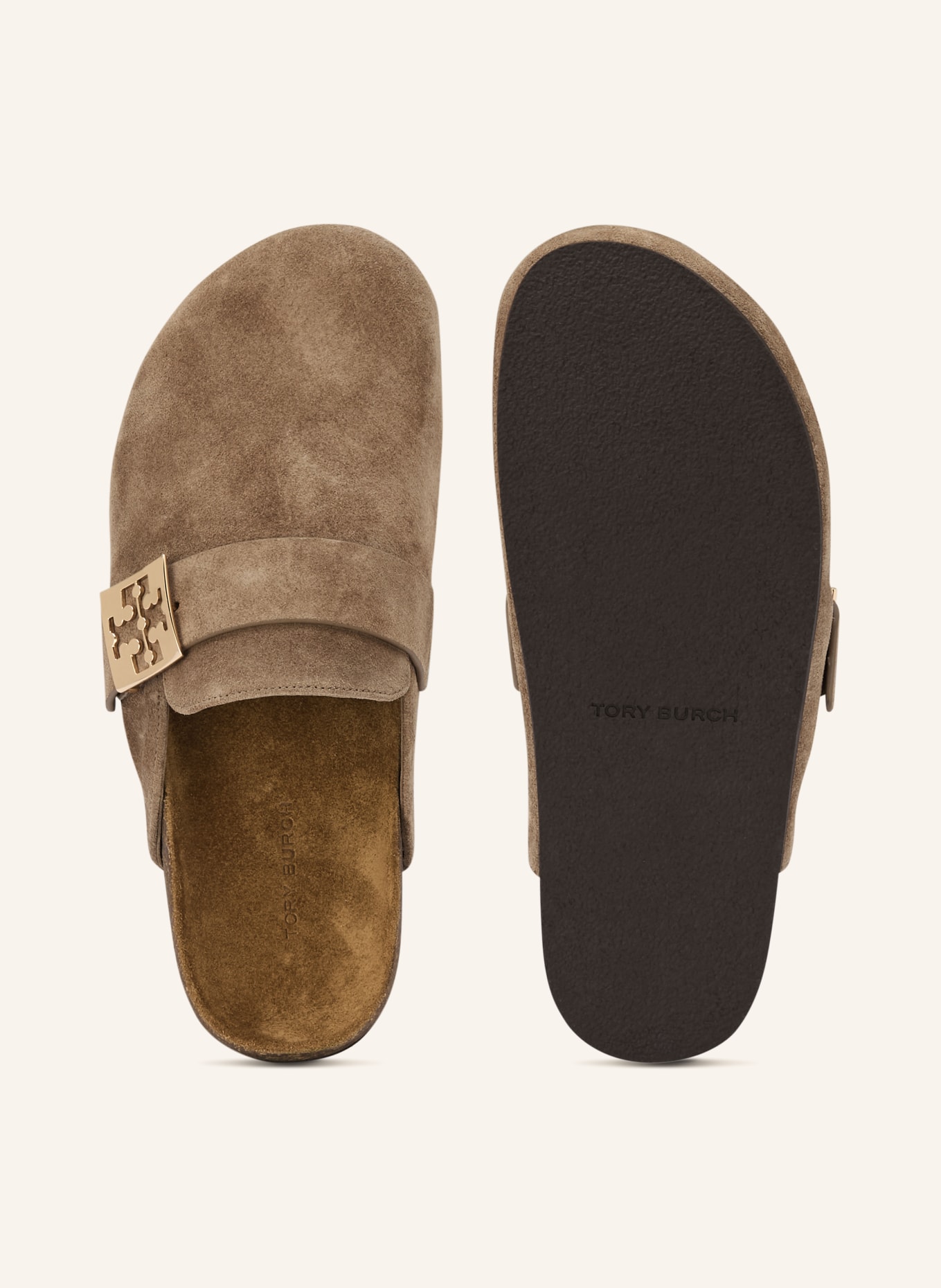 TORY BURCH Mules MELLOW: TAUPE
