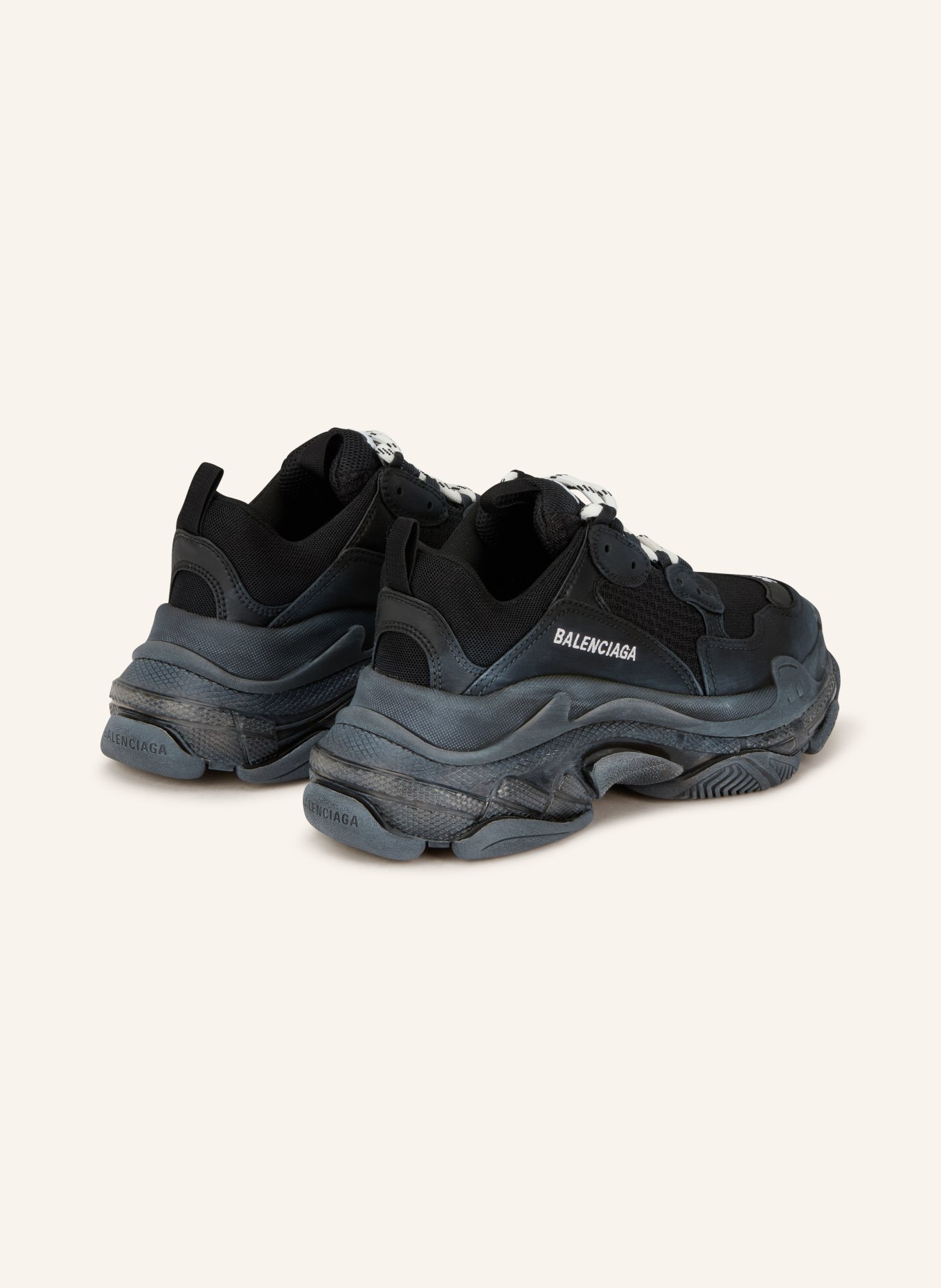 BALENCIAGA Sneaker TRIPLE S: SCHWARZ / WEISS