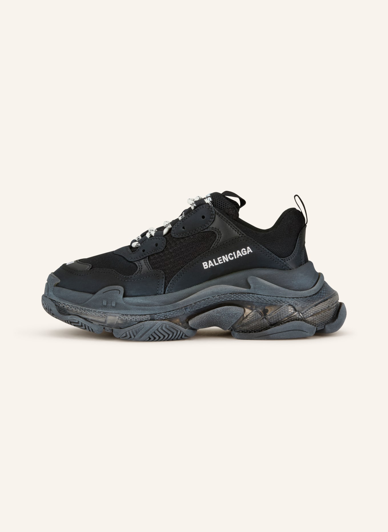 BALENCIAGA Sneaker TRIPLE S: SCHWARZ / WEISS