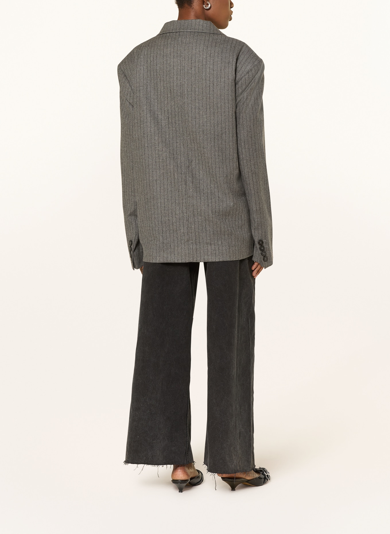 black palms Blezer BENJA: CZIEMNOSZARY / SZARY