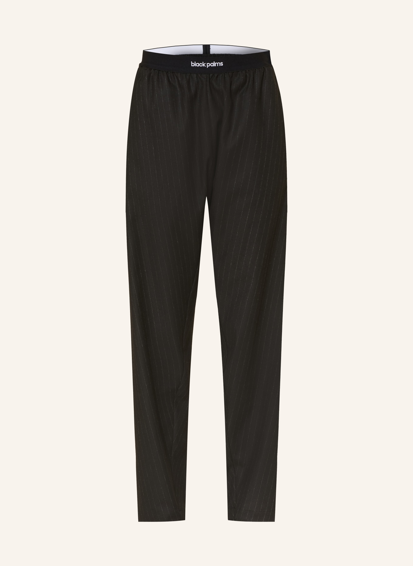 black palms Marlenehose BENJA: SCHWARZ / WEISS