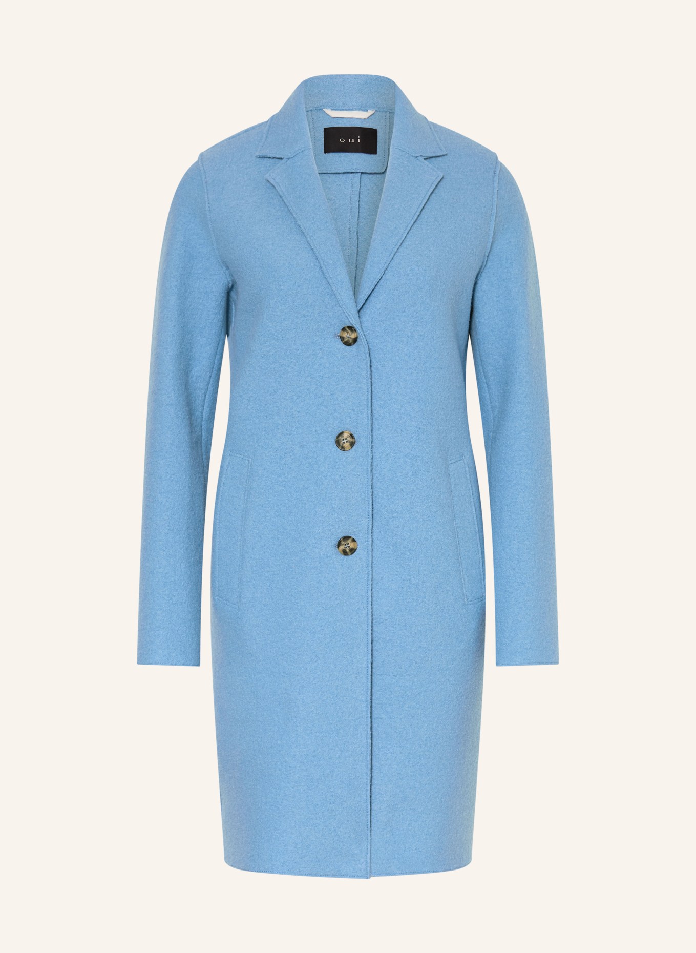 oui Wollmantel: HELLBLAU