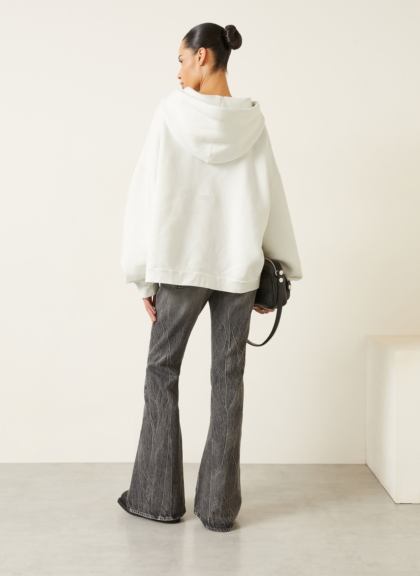 Acne Studios Oversized-Hoodie: WEISS