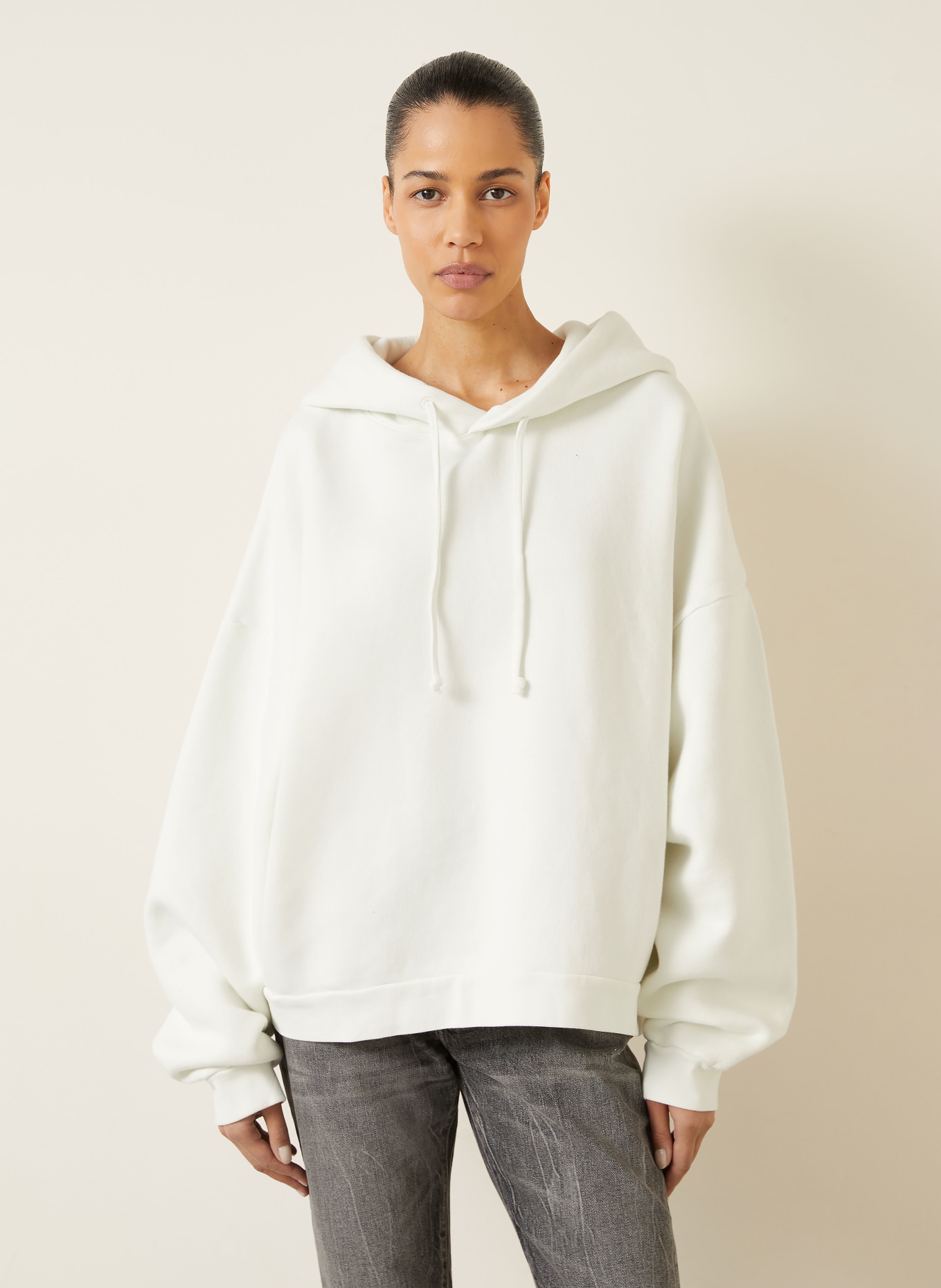 Acne Studios Oversized-Hoodie: WEISS