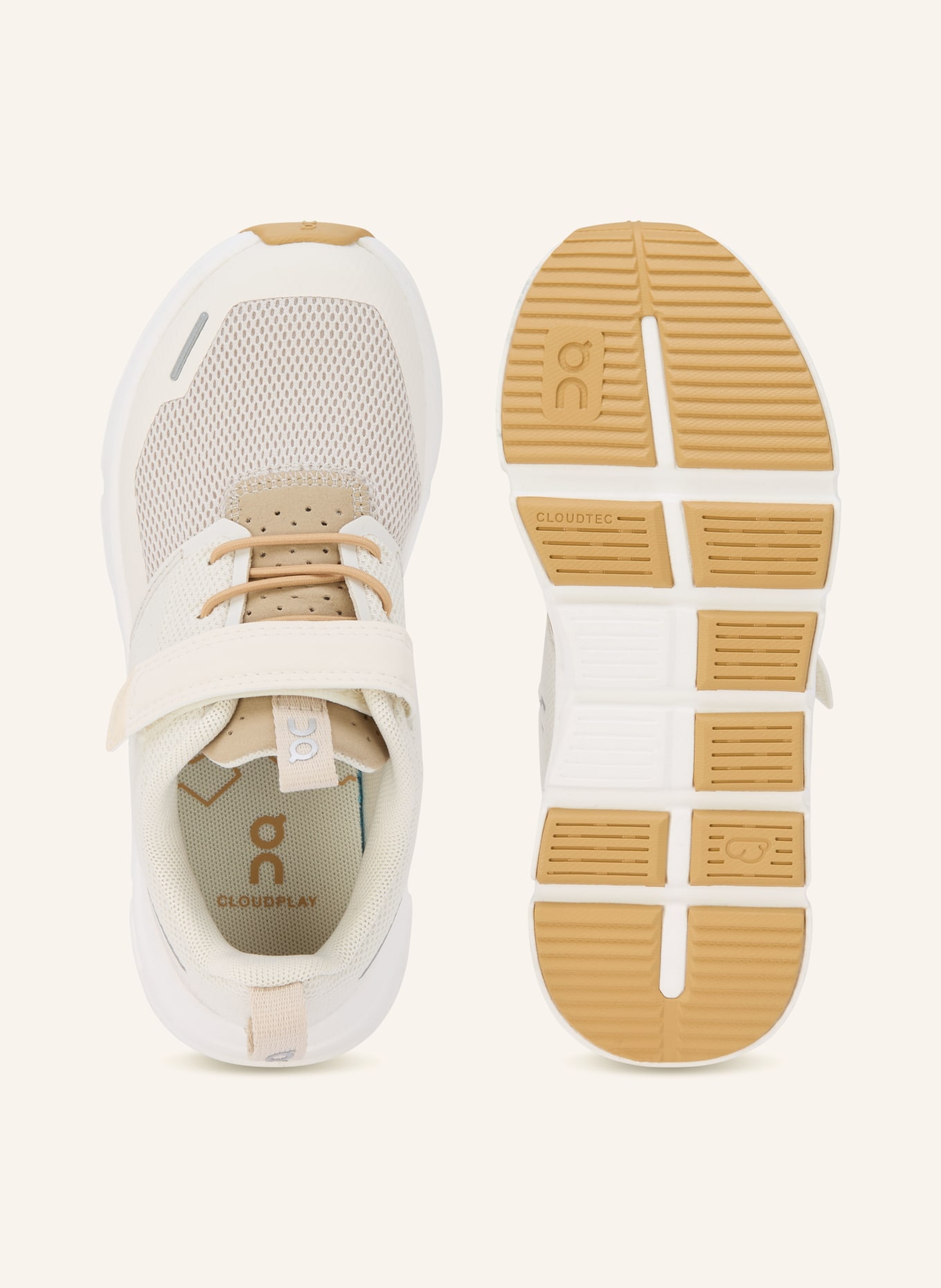 On Sneaker CLOUD PLAY: CREME / BEIGE