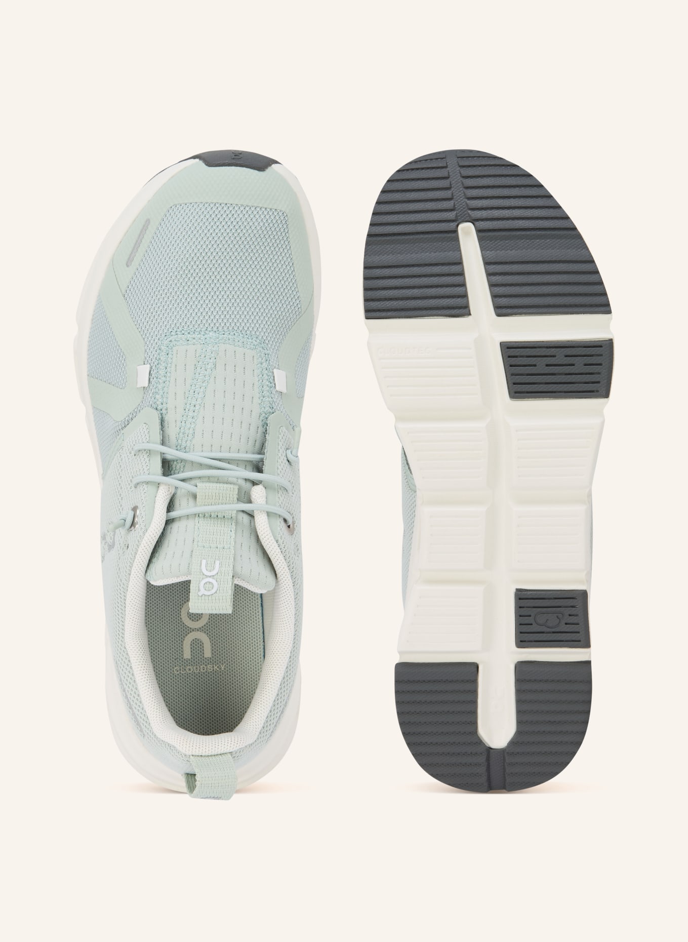 On CLOUD SKY sneaker: MINT