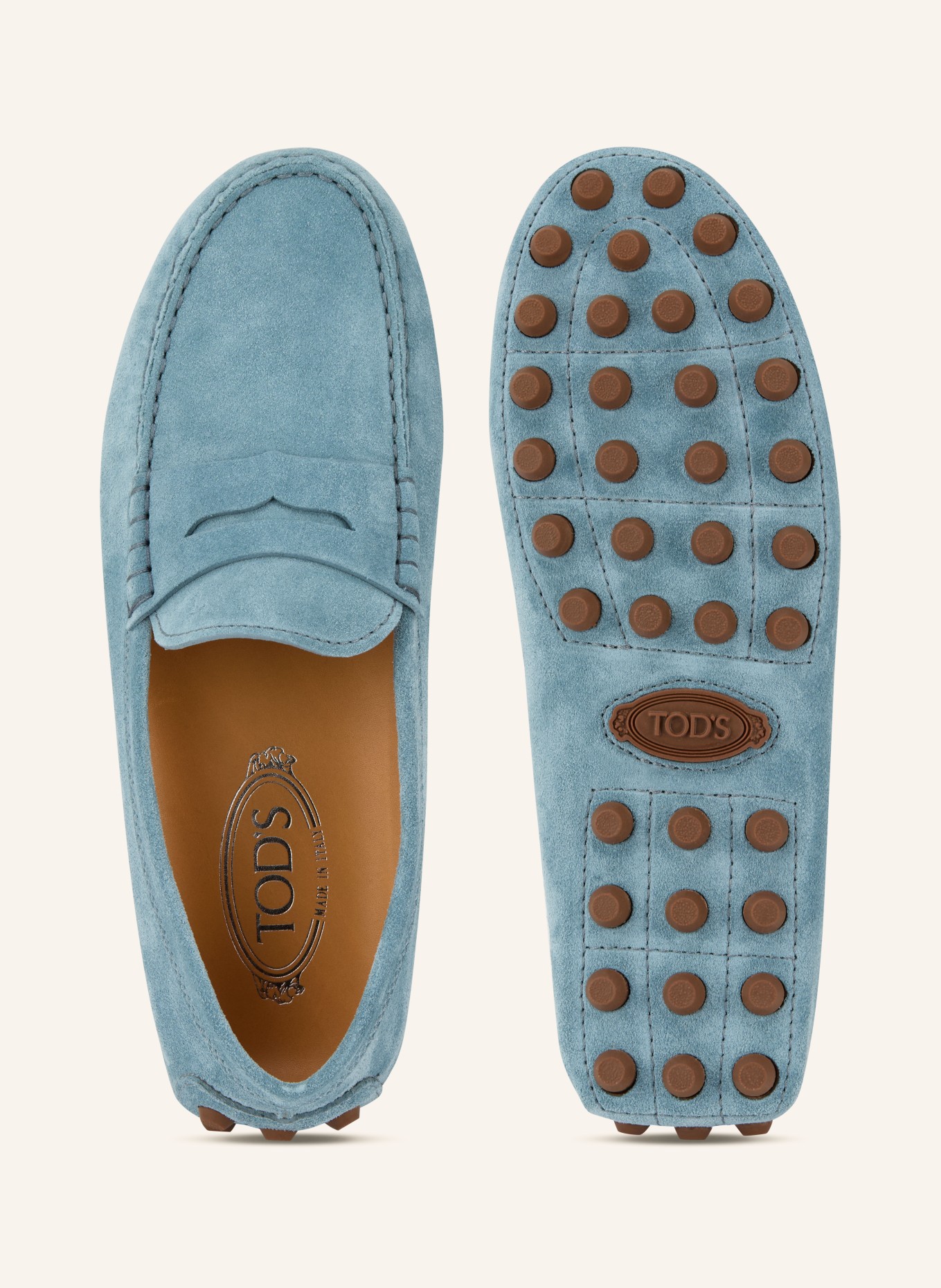 TOD'S Moccasins GOMMINO: LIGHT BLUE