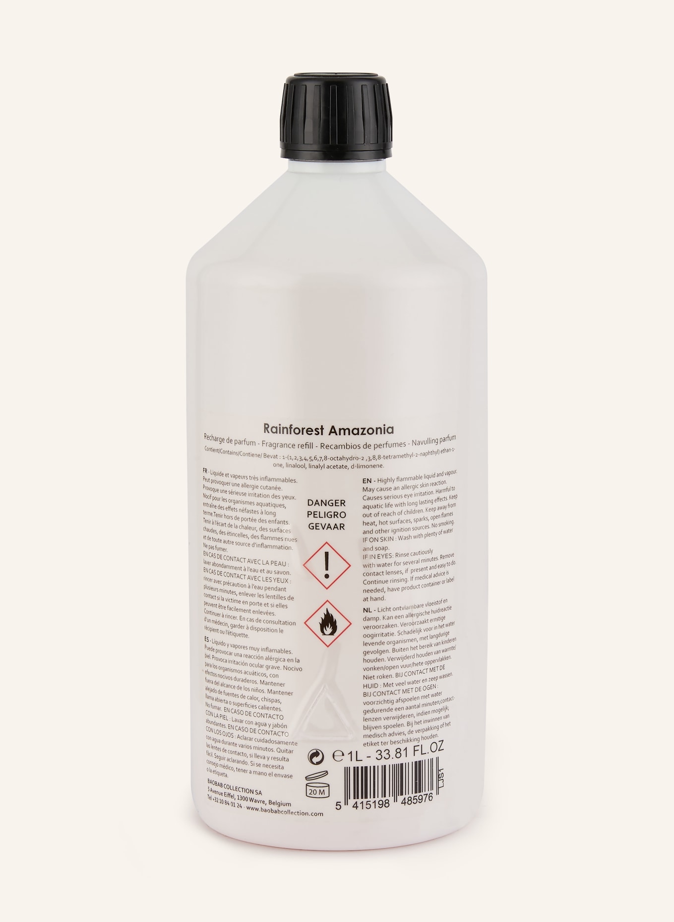 Baobab COLLECTION Raumduft Refill RAINFOREST AMAZONIA: WEISS / SCHWARZ