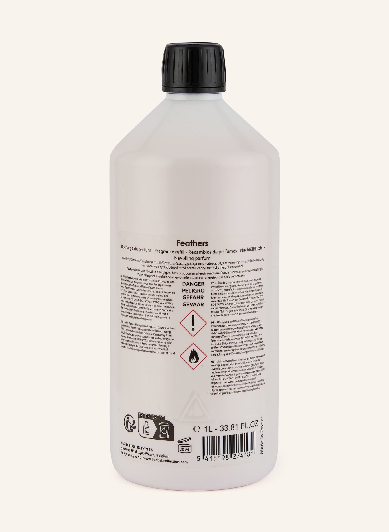 Baobab COLLECTION Raumduft Refill FEATHERS: WEISS / SCHWARZ