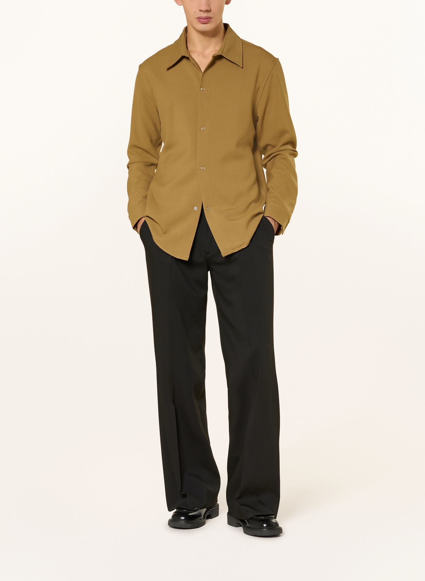 SANDRO Overshirt: CAMEL