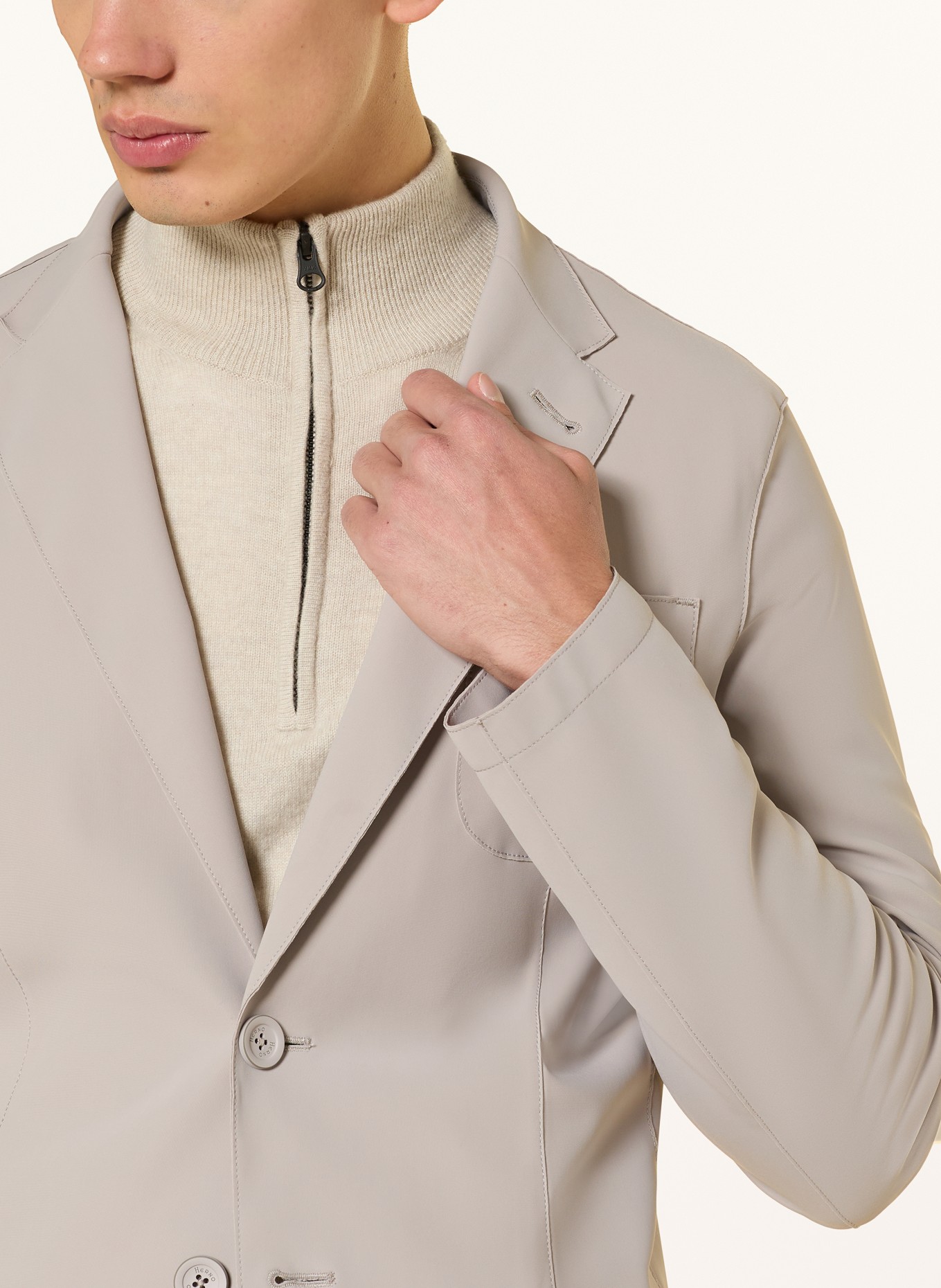 HERNO Sakko Regular Fit: HELLGRAU