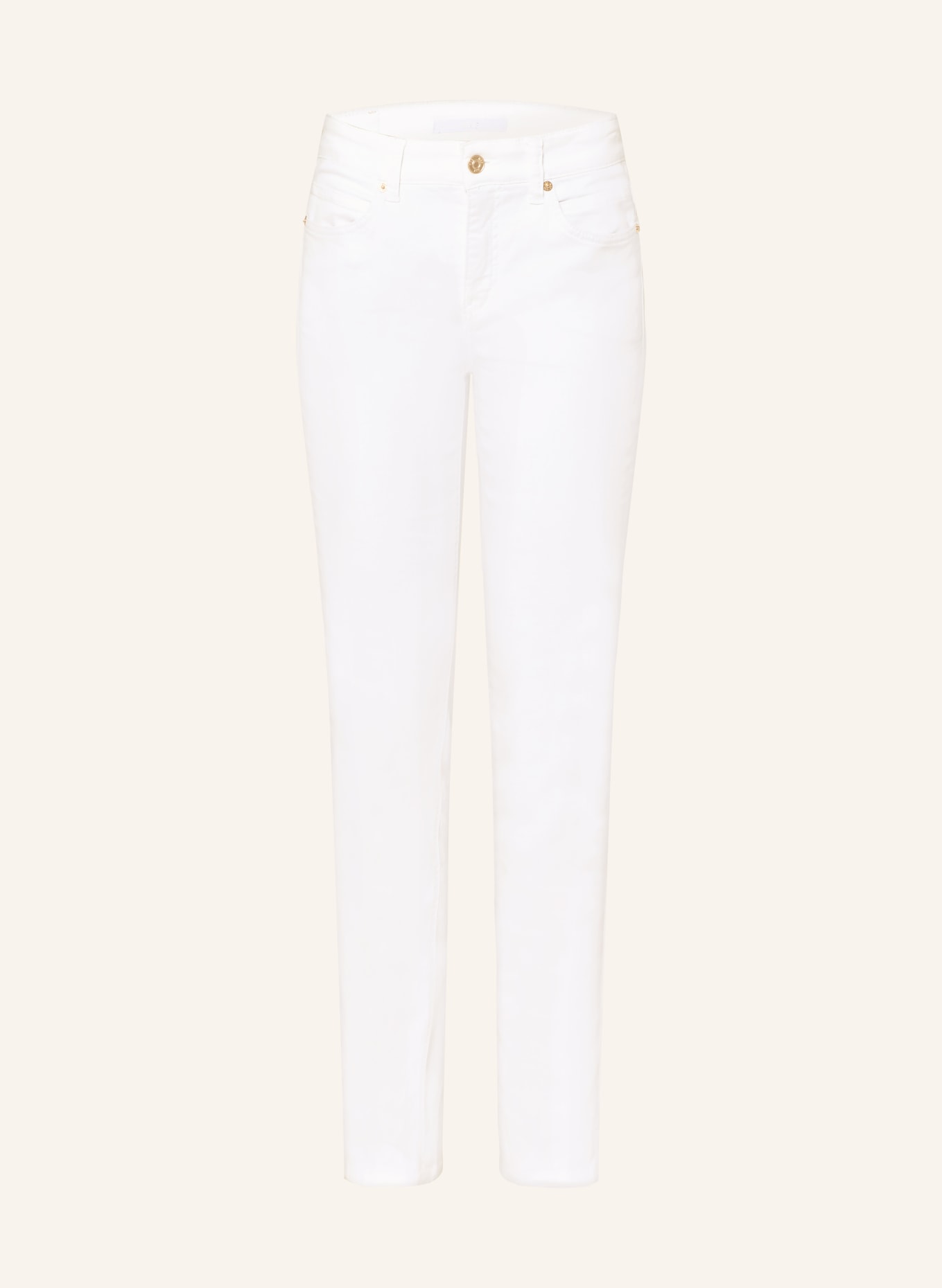 MAC Proste dżinsy ANGELA: D010 WHITE DENIM