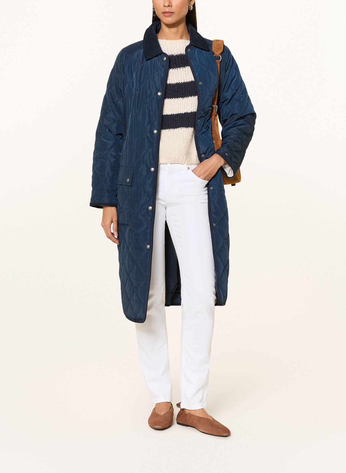 MAC Proste dżinsy ANGELA: D010 WHITE DENIM