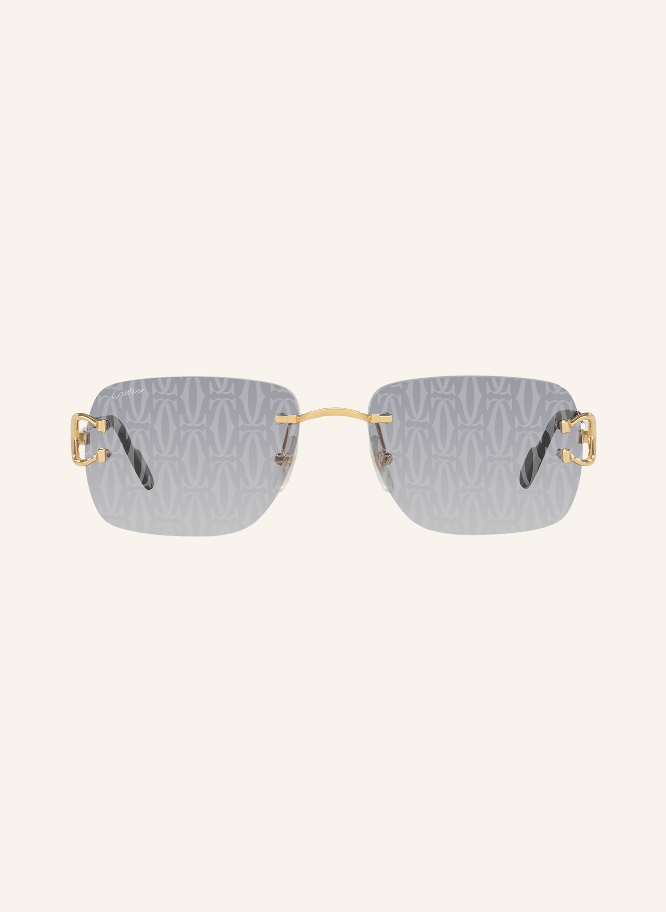 Cartier Sunglasses 6L001572: GOLD/GRAY