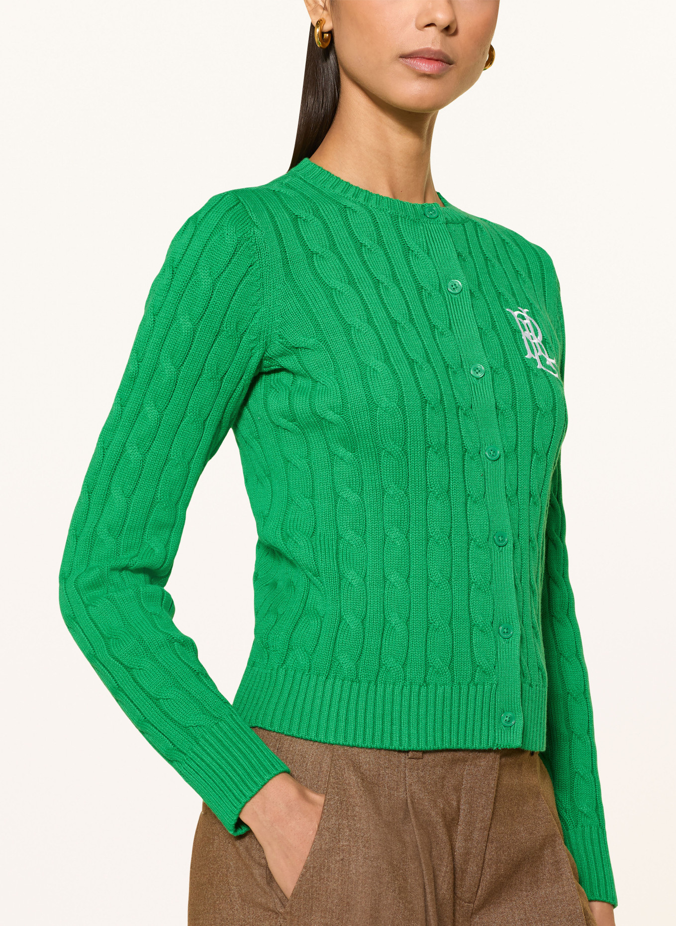 LAUREN RALPH LAUREN Cardigan: GREEN