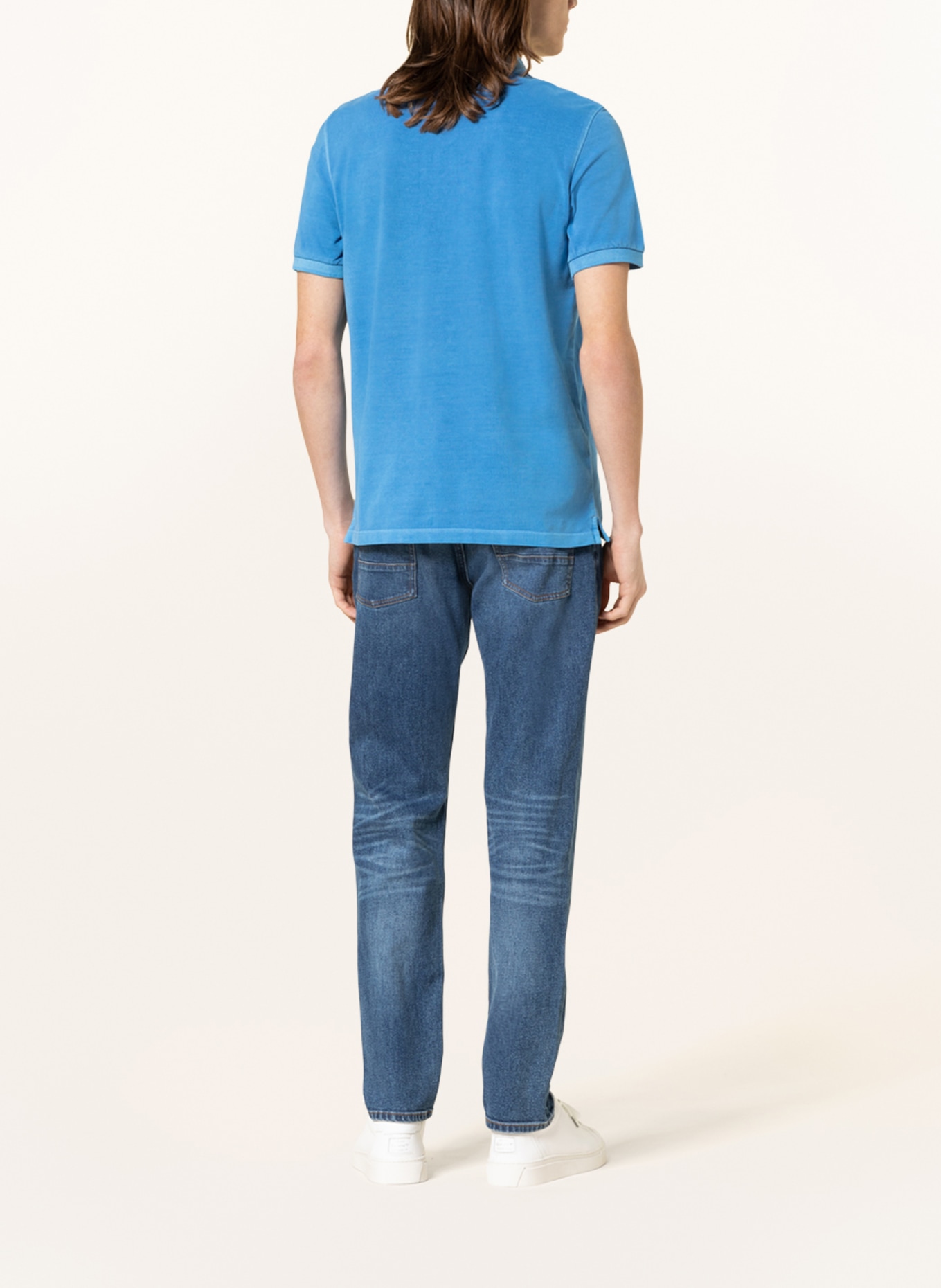 Marc O'Polo Koszulka polo z piki regular fit: NIEBIESKI