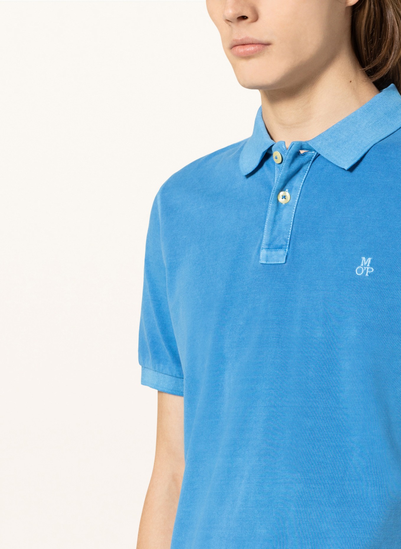 Marc O'Polo Koszulka polo z piki regular fit: NIEBIESKI