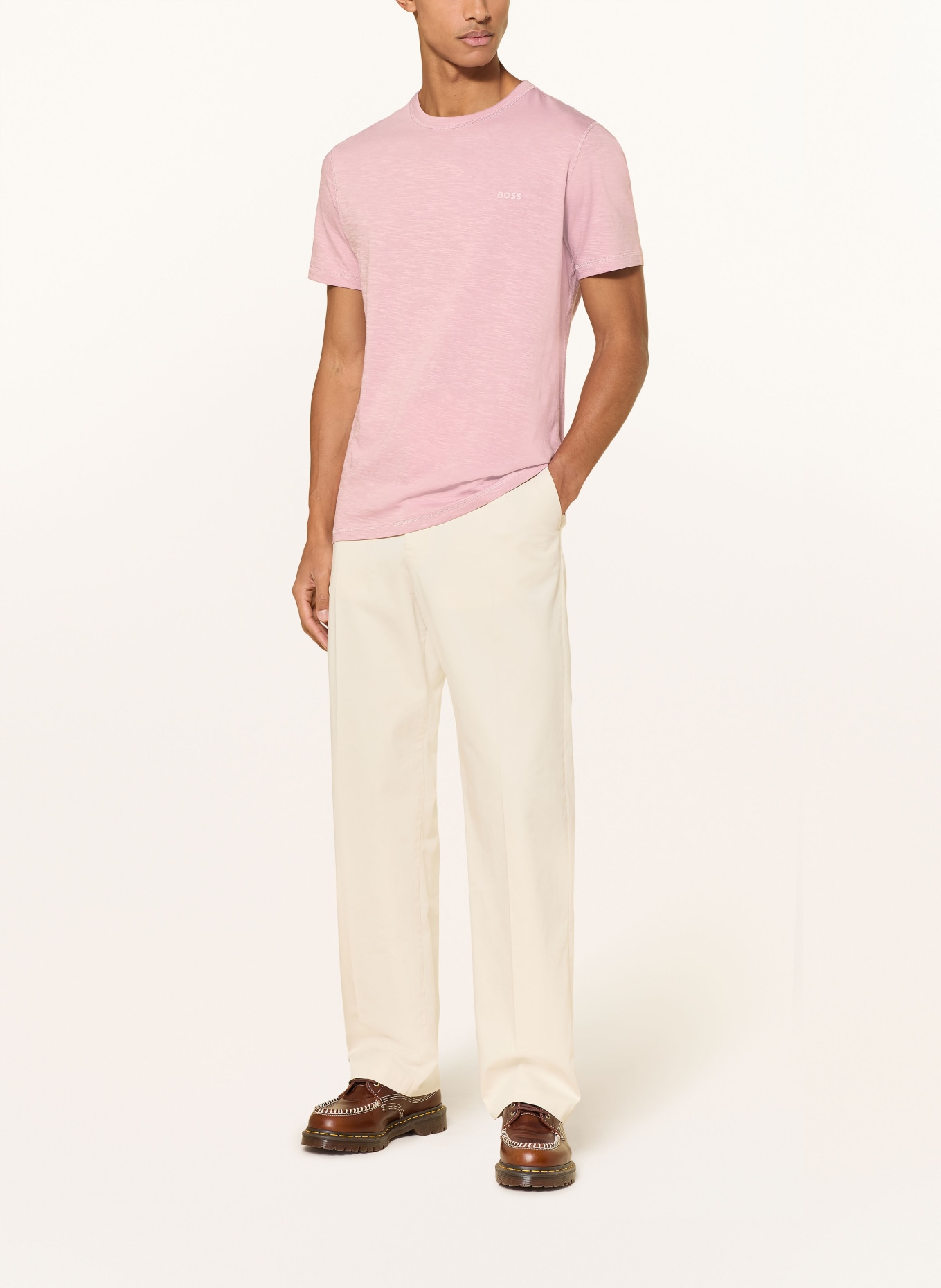 BOSS T-shirt TEGOOD: BLADORÓŻOWY