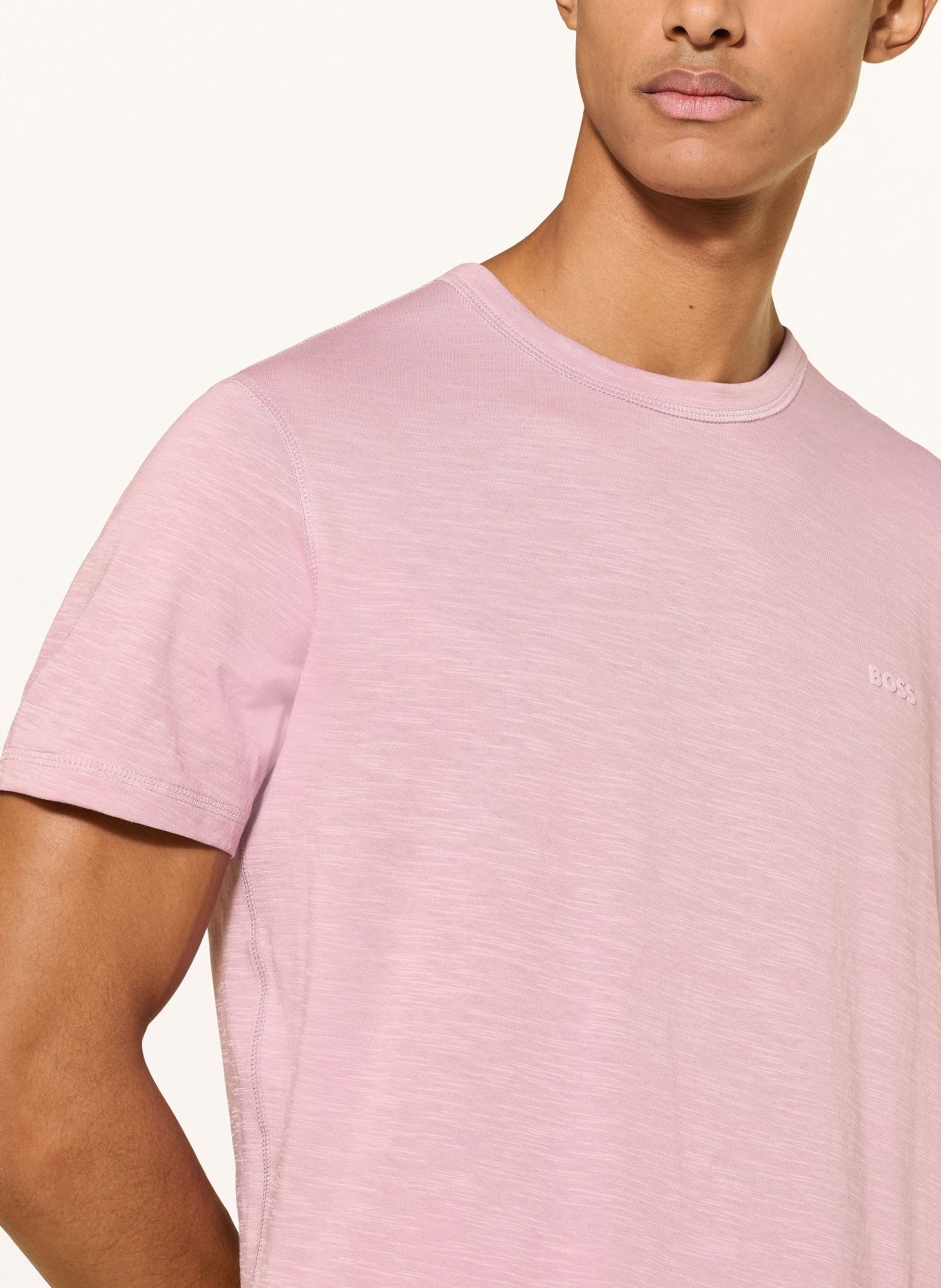 BOSS T-shirt TEGOOD: BLADORÓŻOWY