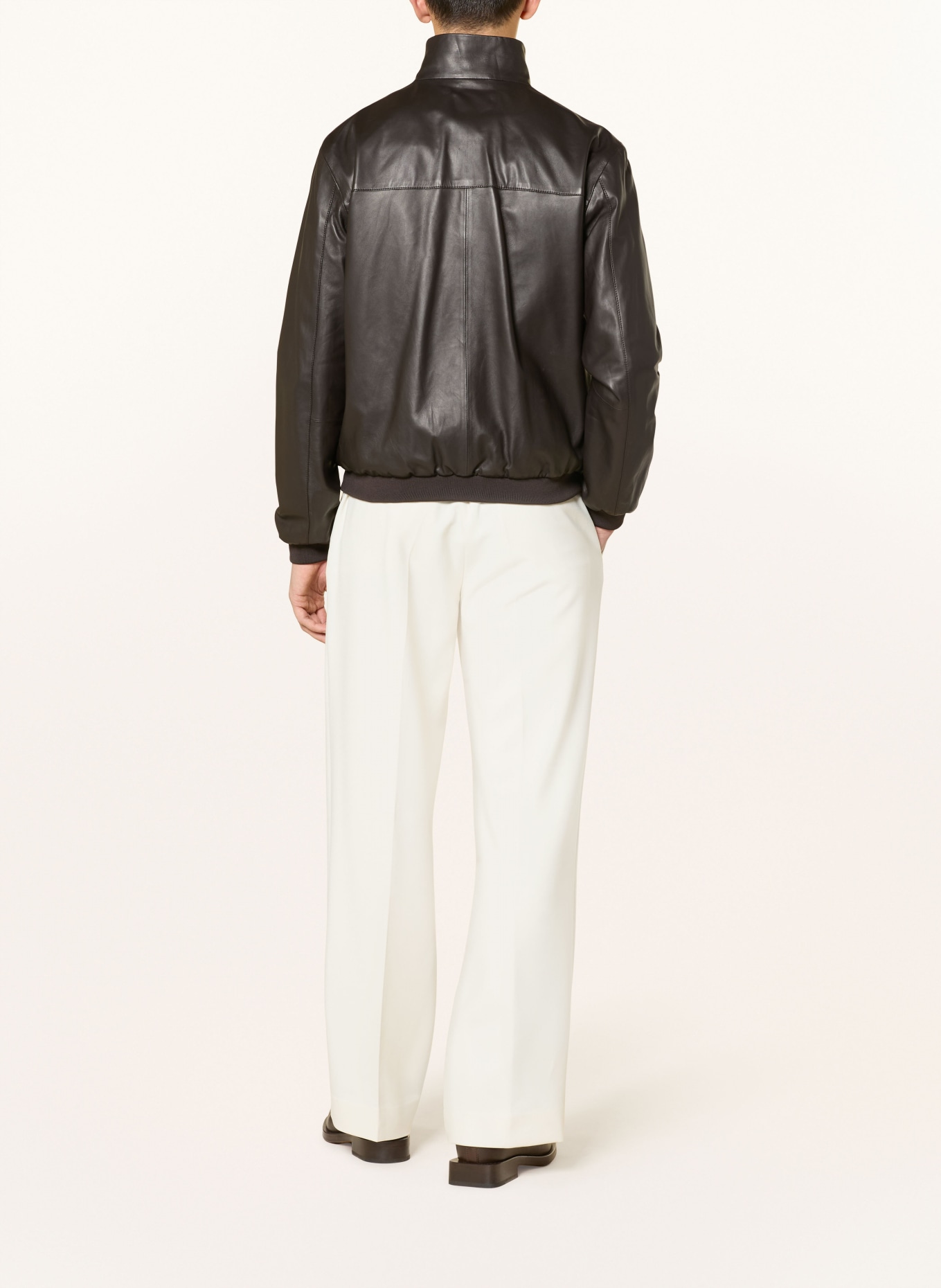 SANDRO Jerseyhose Straight Fit: ECRU