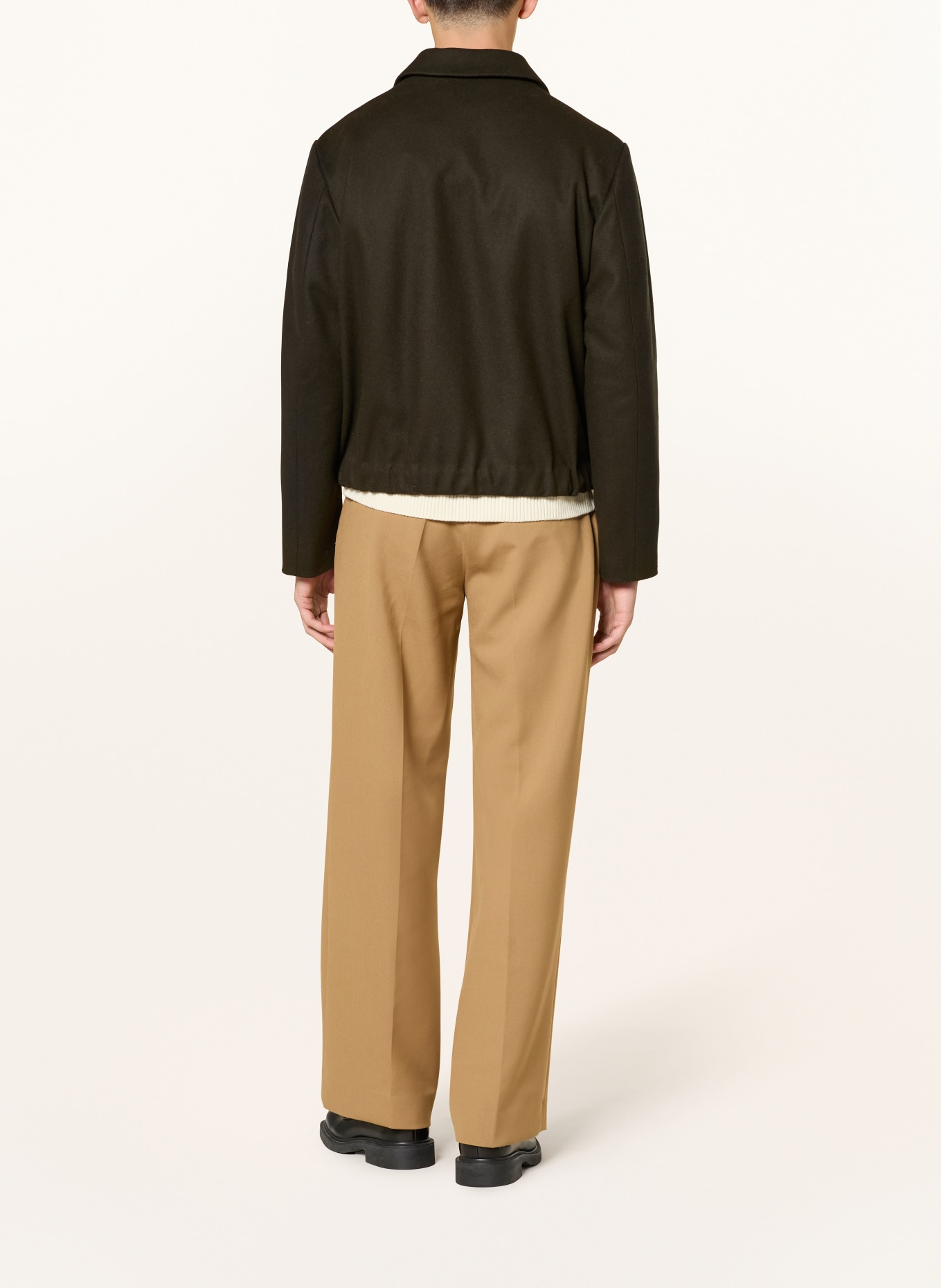 SANDRO Spodnie dżersejowe straight fit: KONIAKOWY