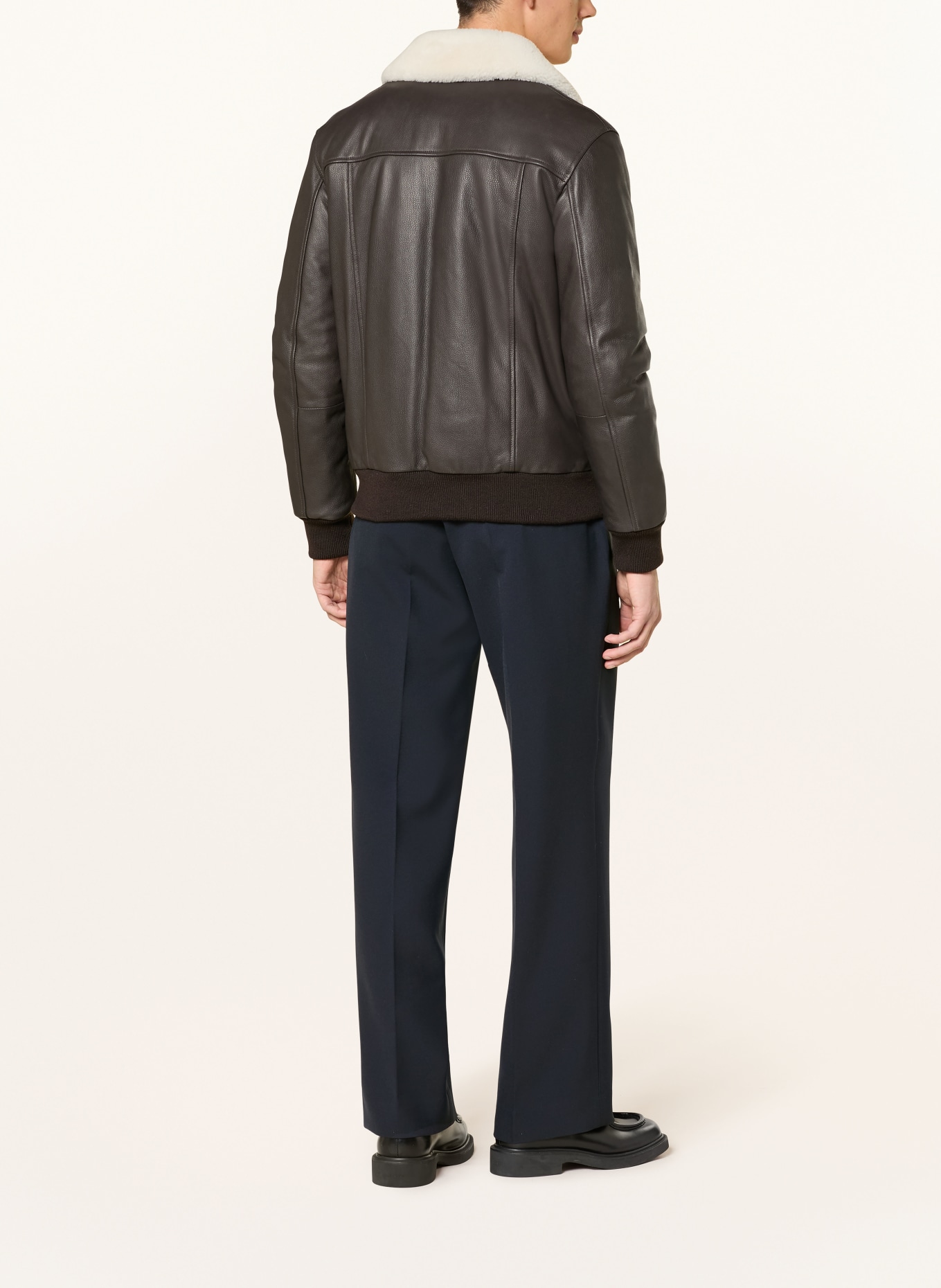 SANDRO Jerseyhose Straight Fit: DUNKELBLAU