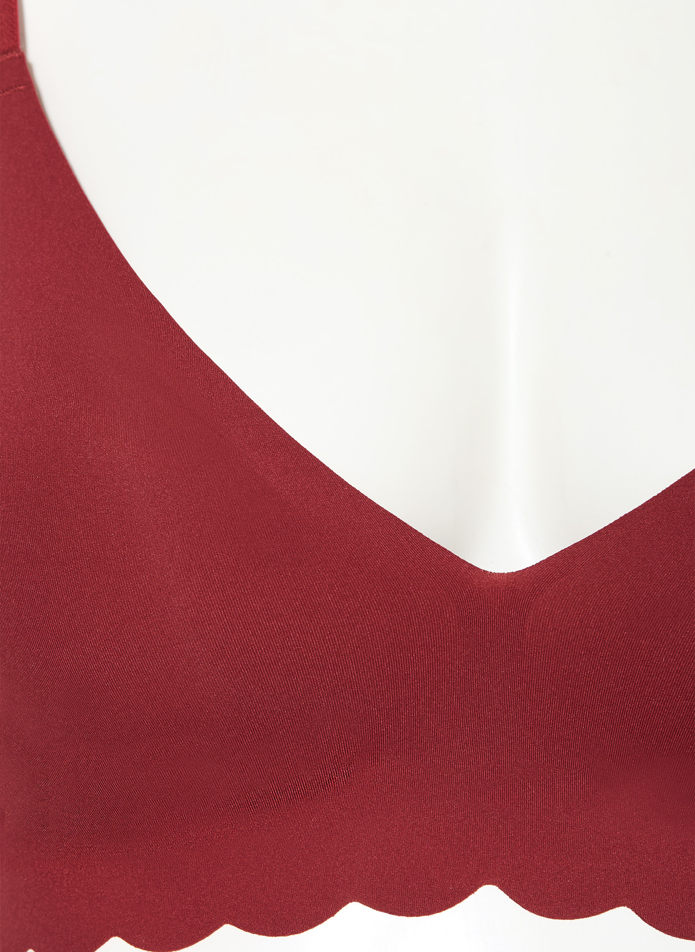Skiny Podprsenka pod tričko MICRO ESSENTIALS: TMAVĚ ČERVENÁ