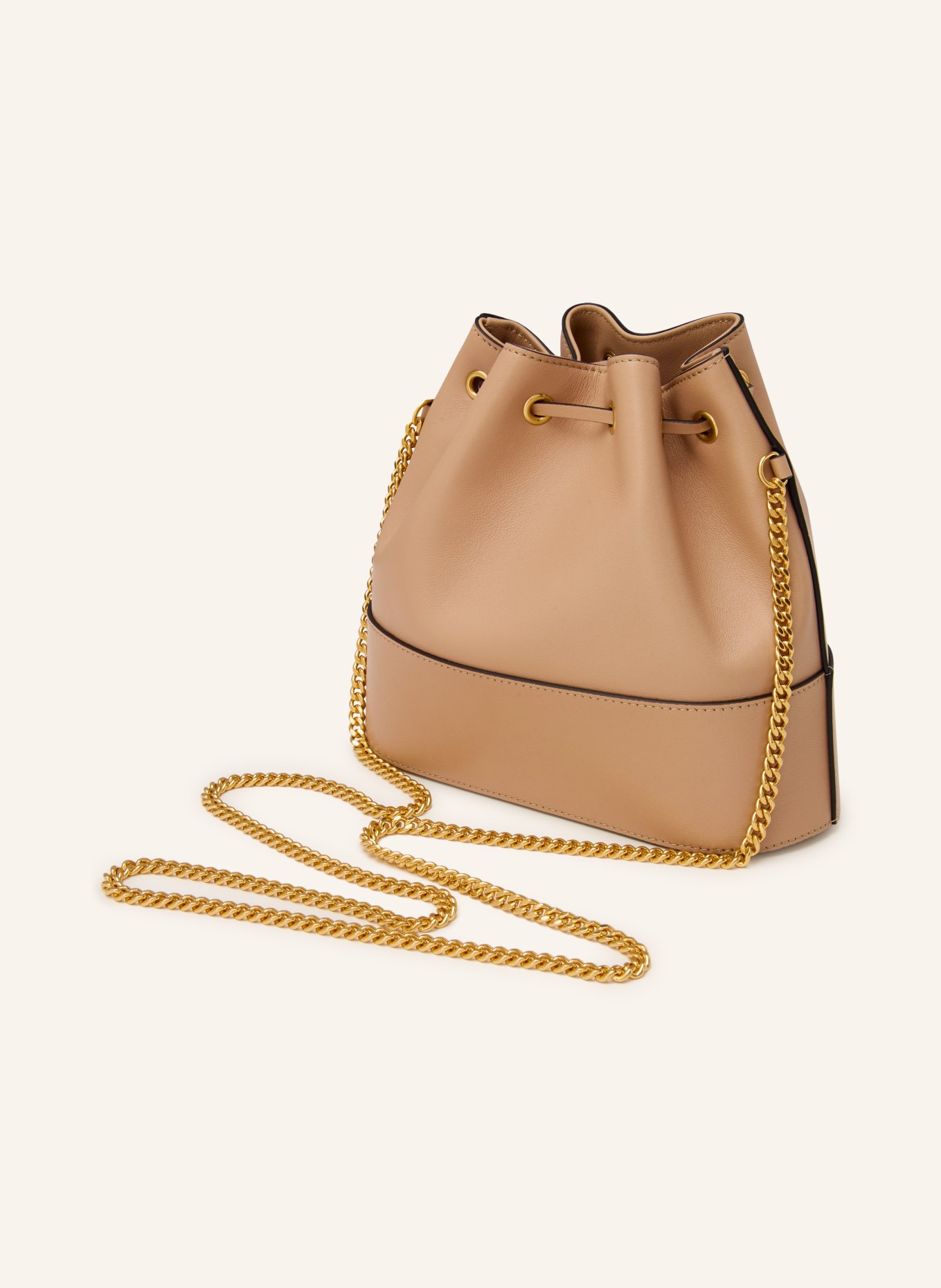 VALENTINO GARAVANI Beuteltasche VLOGO SIGNATURE: CAMEL / GOLD