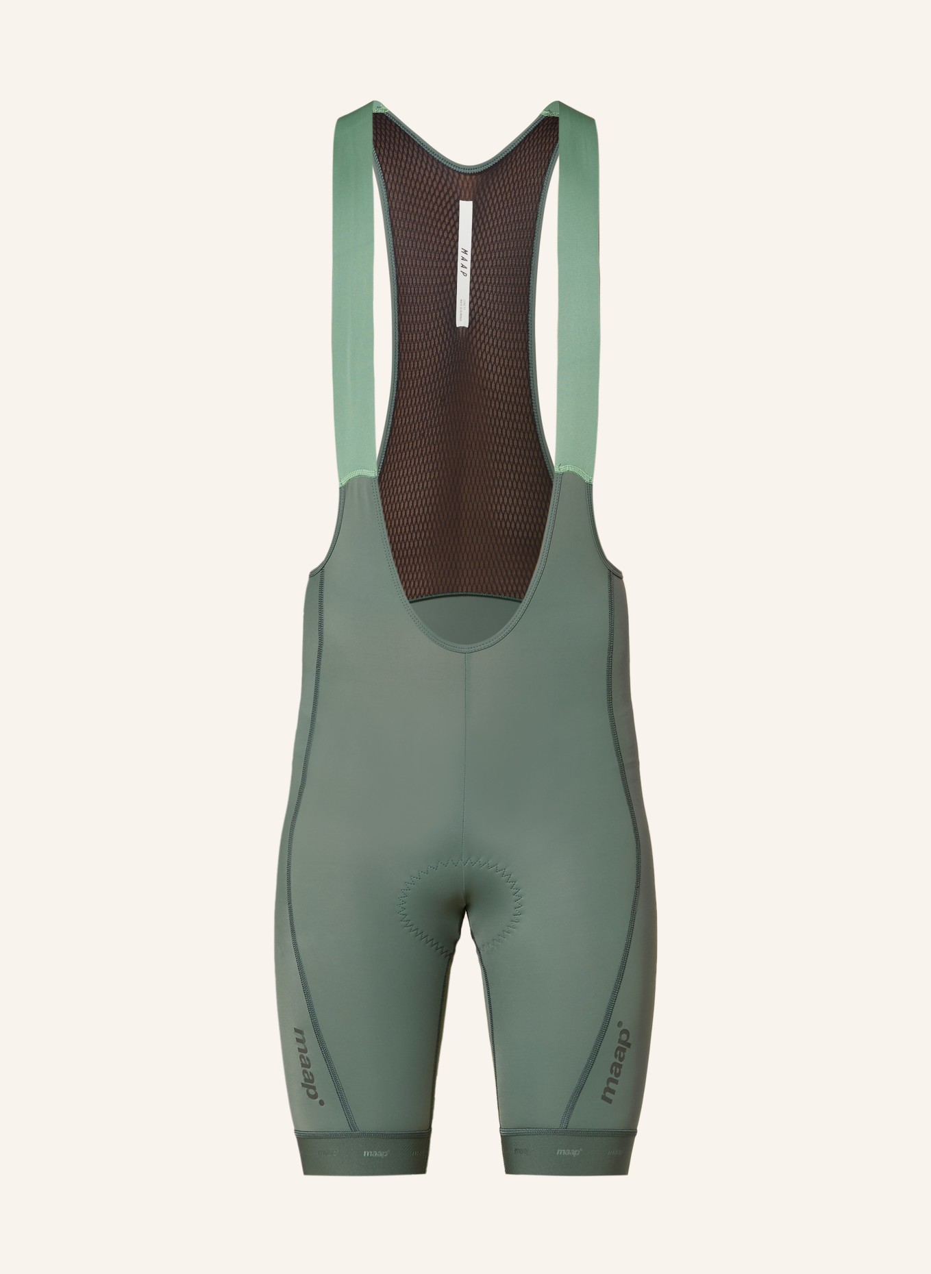 MAAP Cycling shorts TRAINING BIB 3.0 with straps and padded insert: GREEN