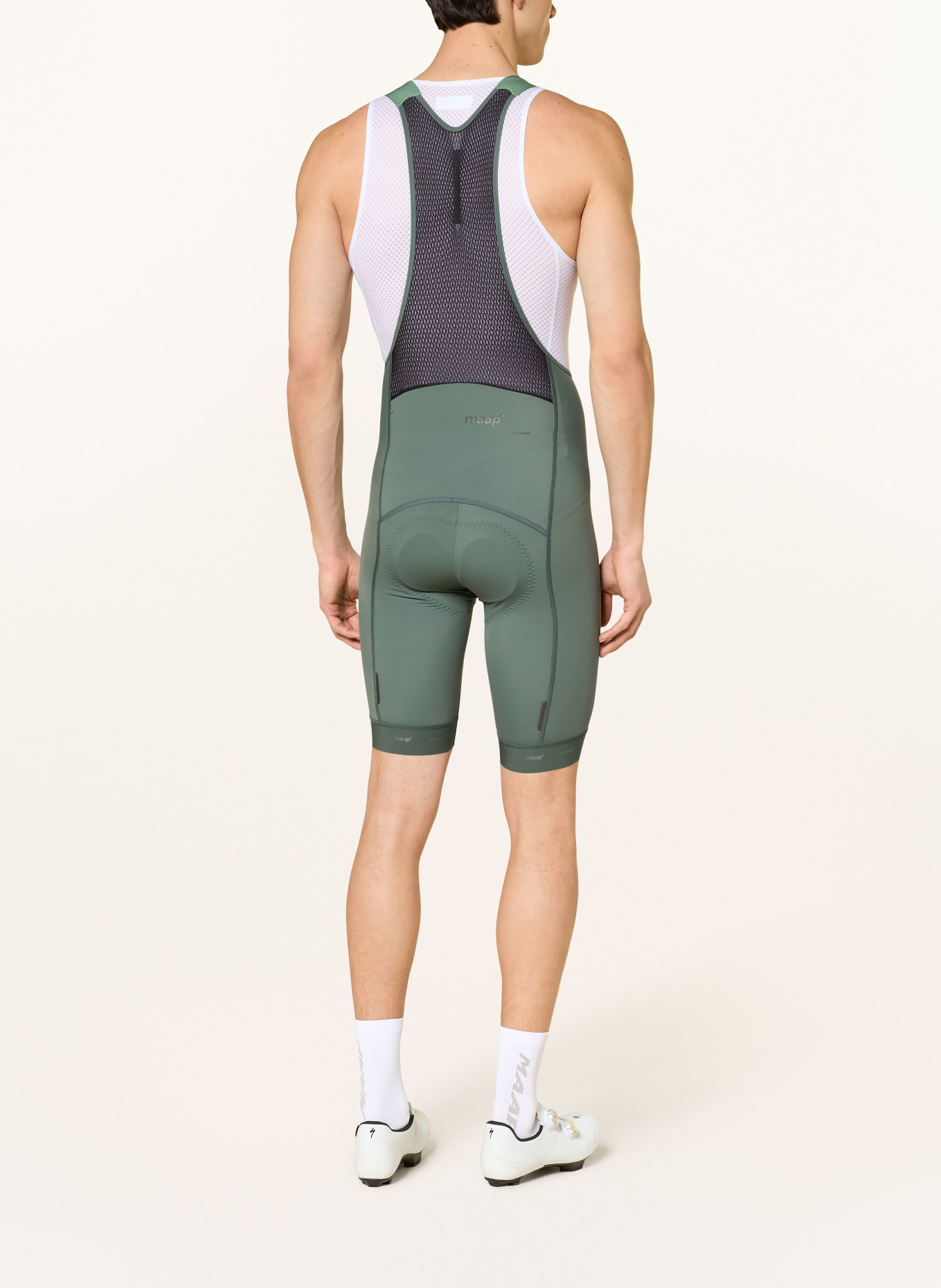 MAAP Cycling shorts TRAINING BIB 3.0 with straps and padded insert: GREEN