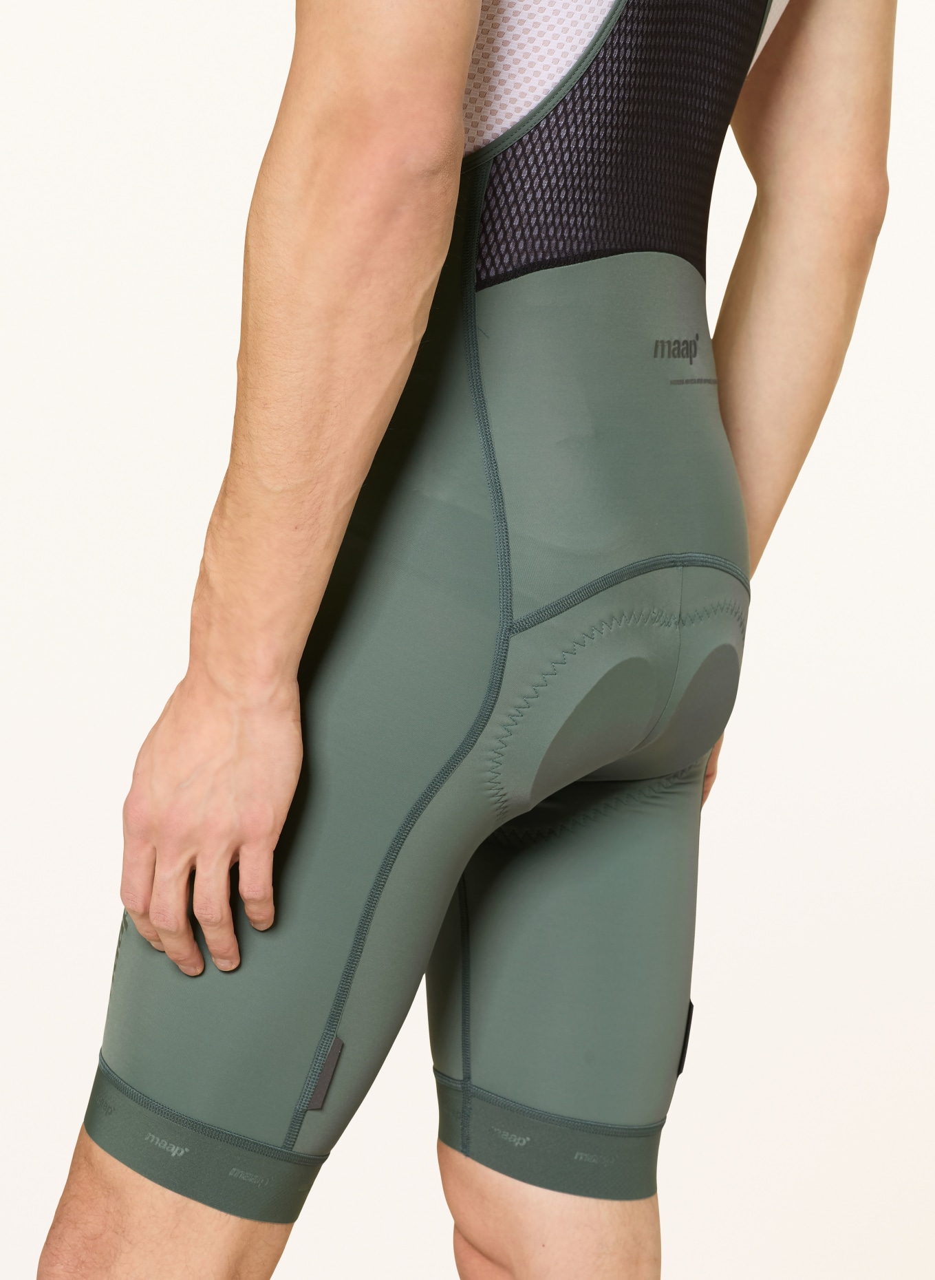 MAAP Cycling shorts TRAINING BIB 3.0 with straps and padded insert: GREEN