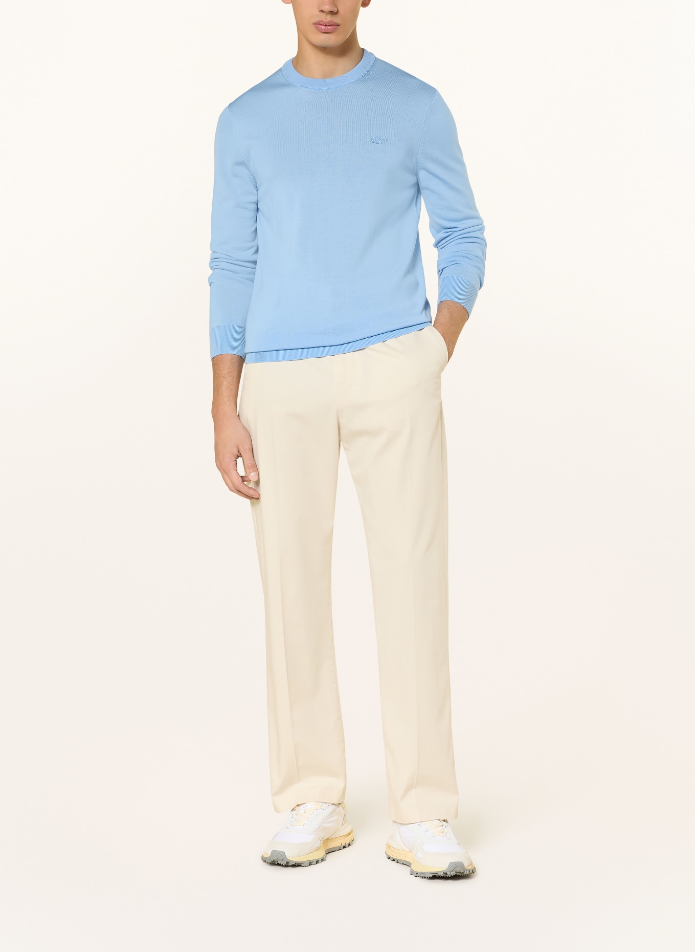 LACOSTE Pullover: HELLBLAU