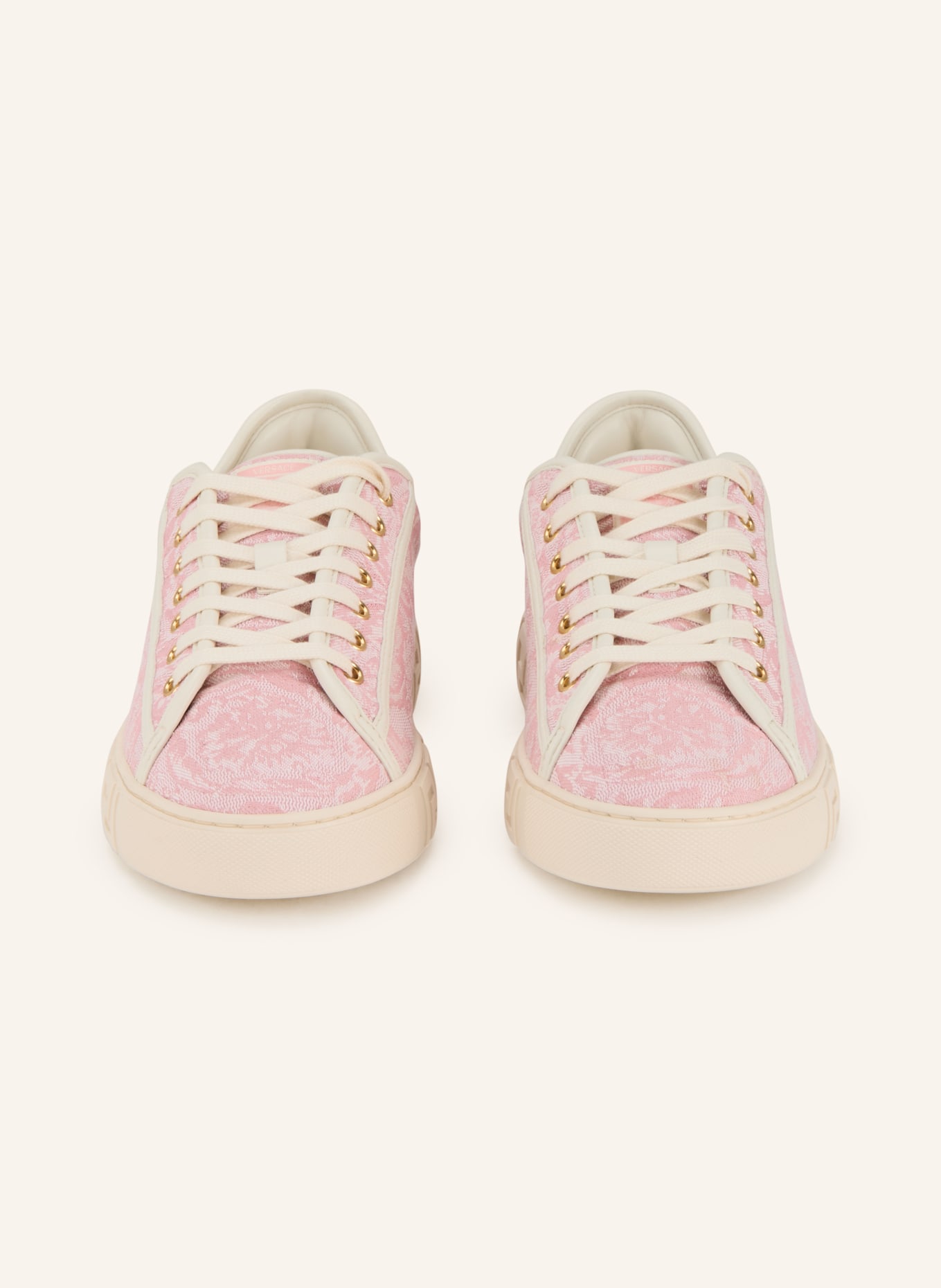 VERSACE Sneaker BAROCCO GRECA: ALTROSA / BEIGE