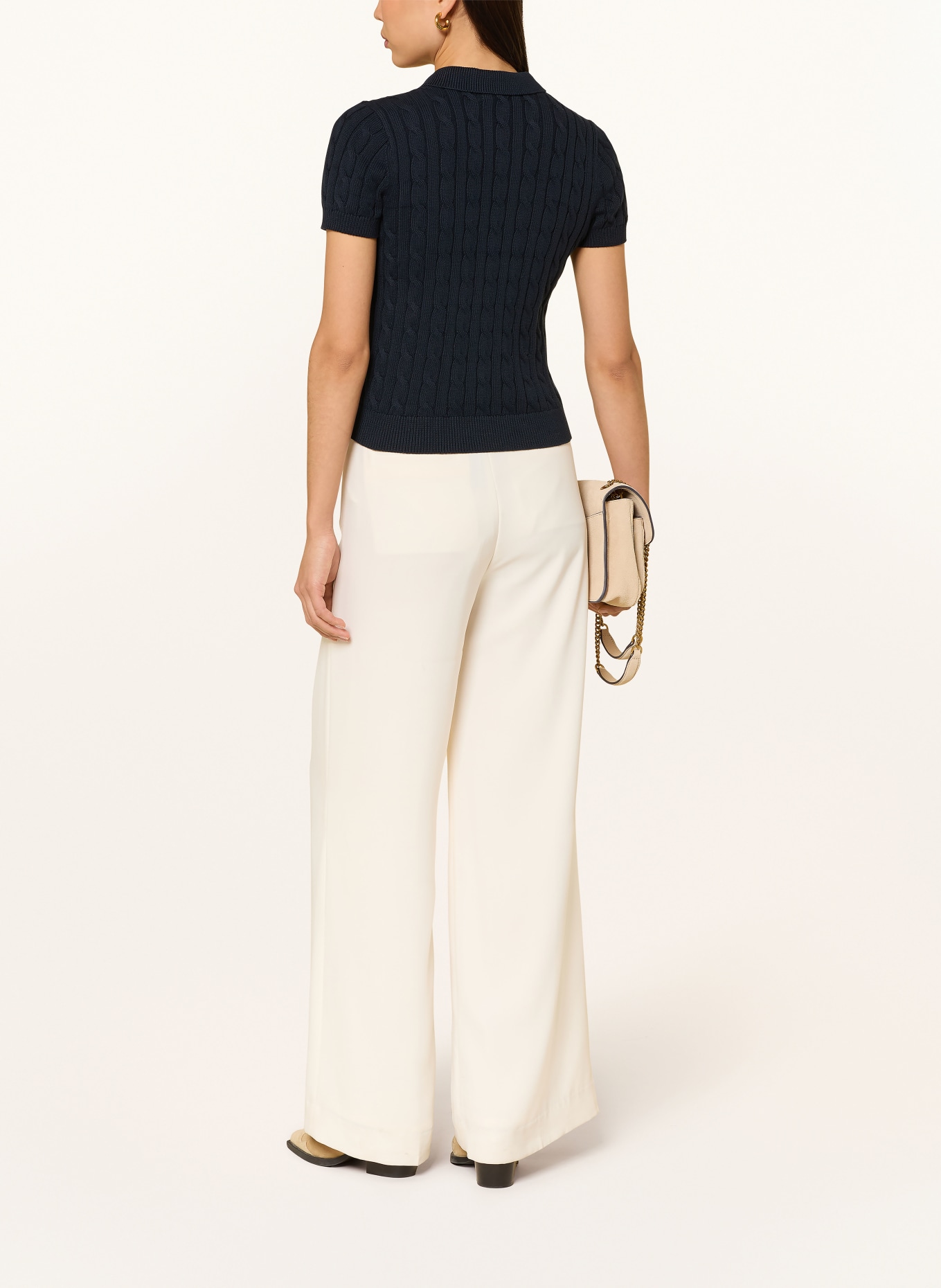 LAUREN RALPH LAUREN Koszulka polo z dzianiny: GRANATOWY