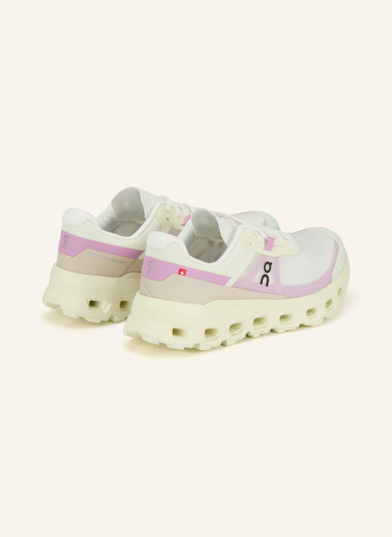 On Trailrunning-Schuhe CLOUDVISTA 2: ECRU / ROSA