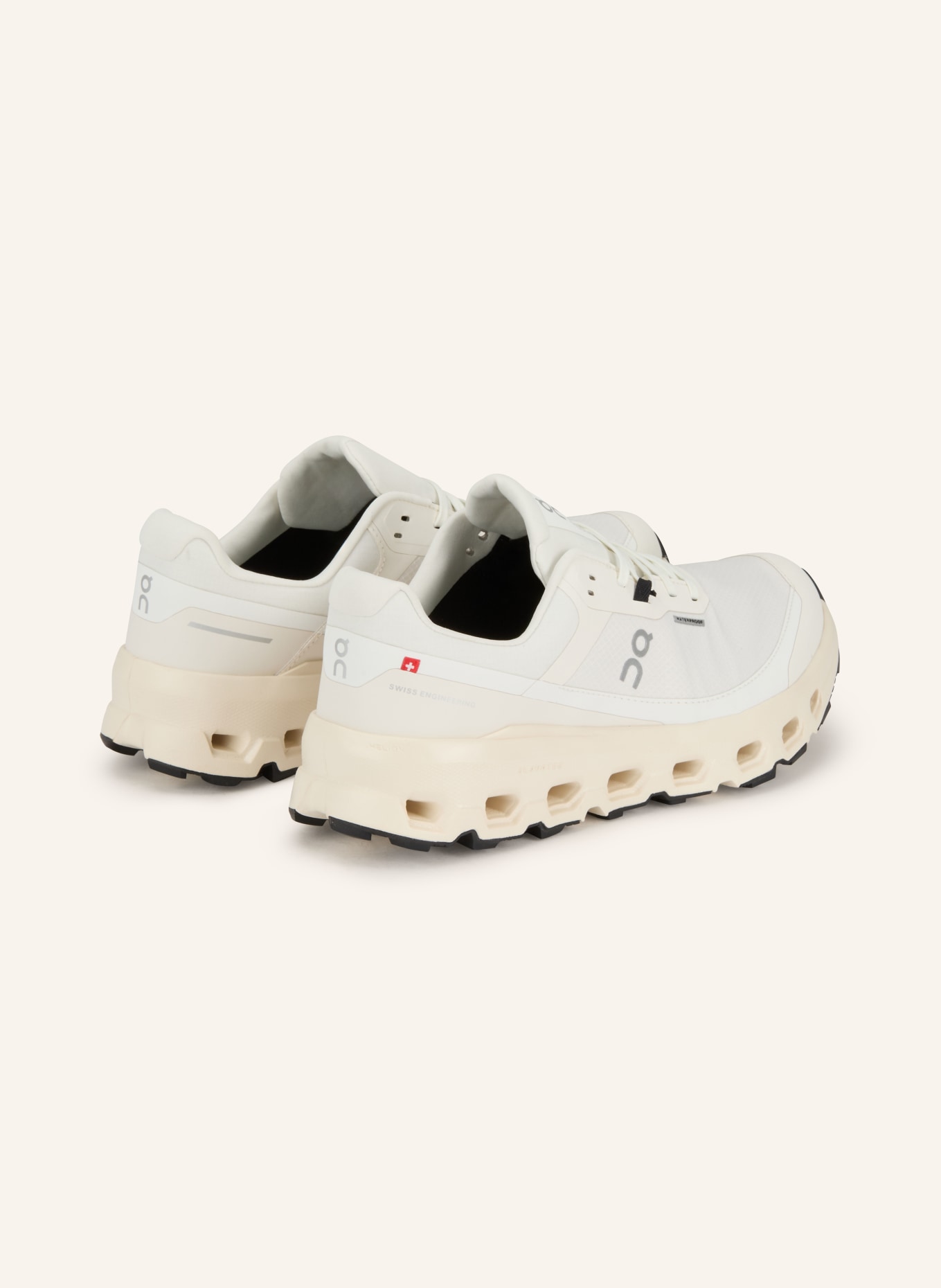 On Trailrunning-Schuhe CLOUDVISTA 2 WATERPROOF: WEISS / ECRU